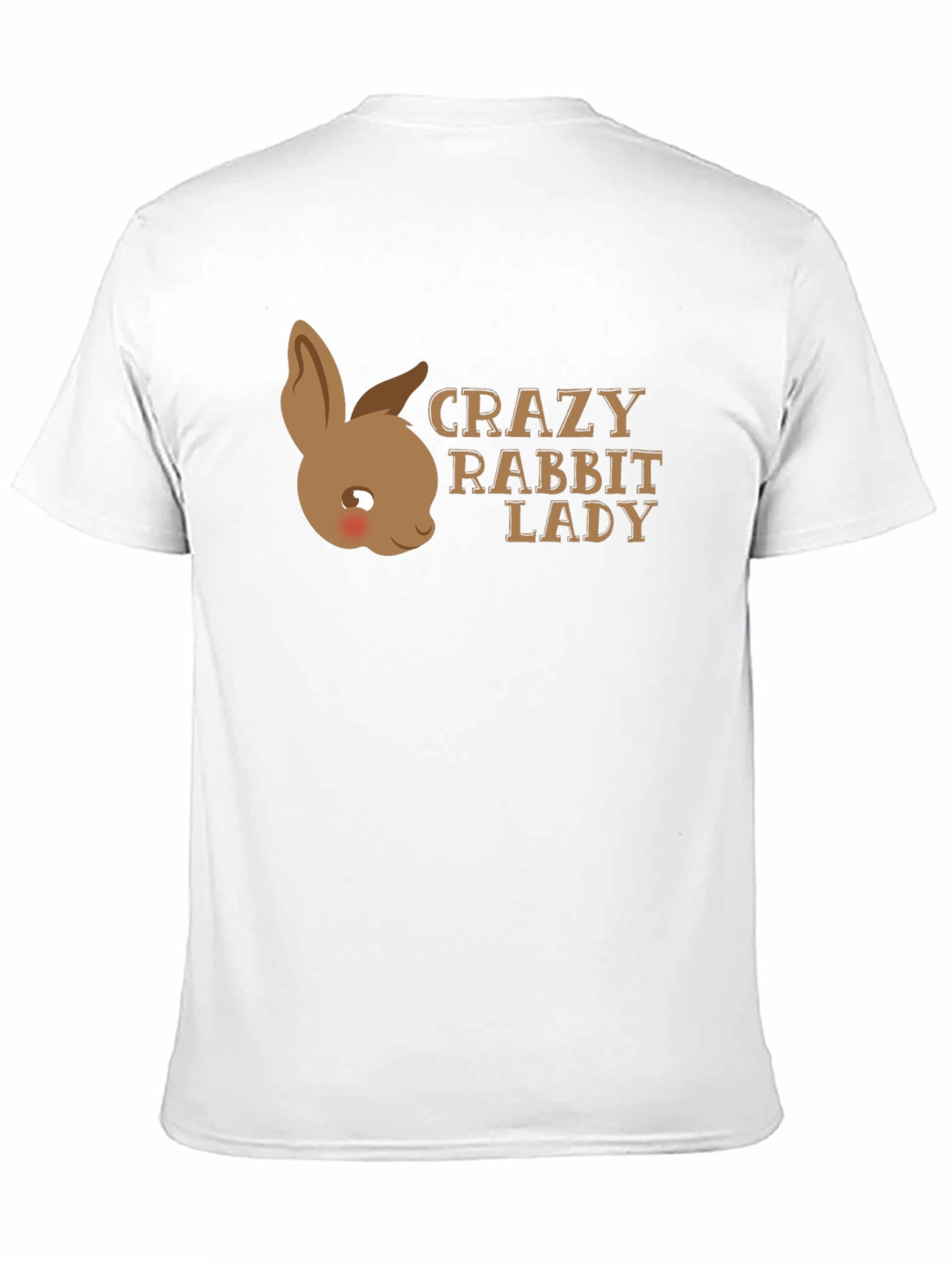 Black Crazy Rabbit Lady T-Shirt - Unisex view 11