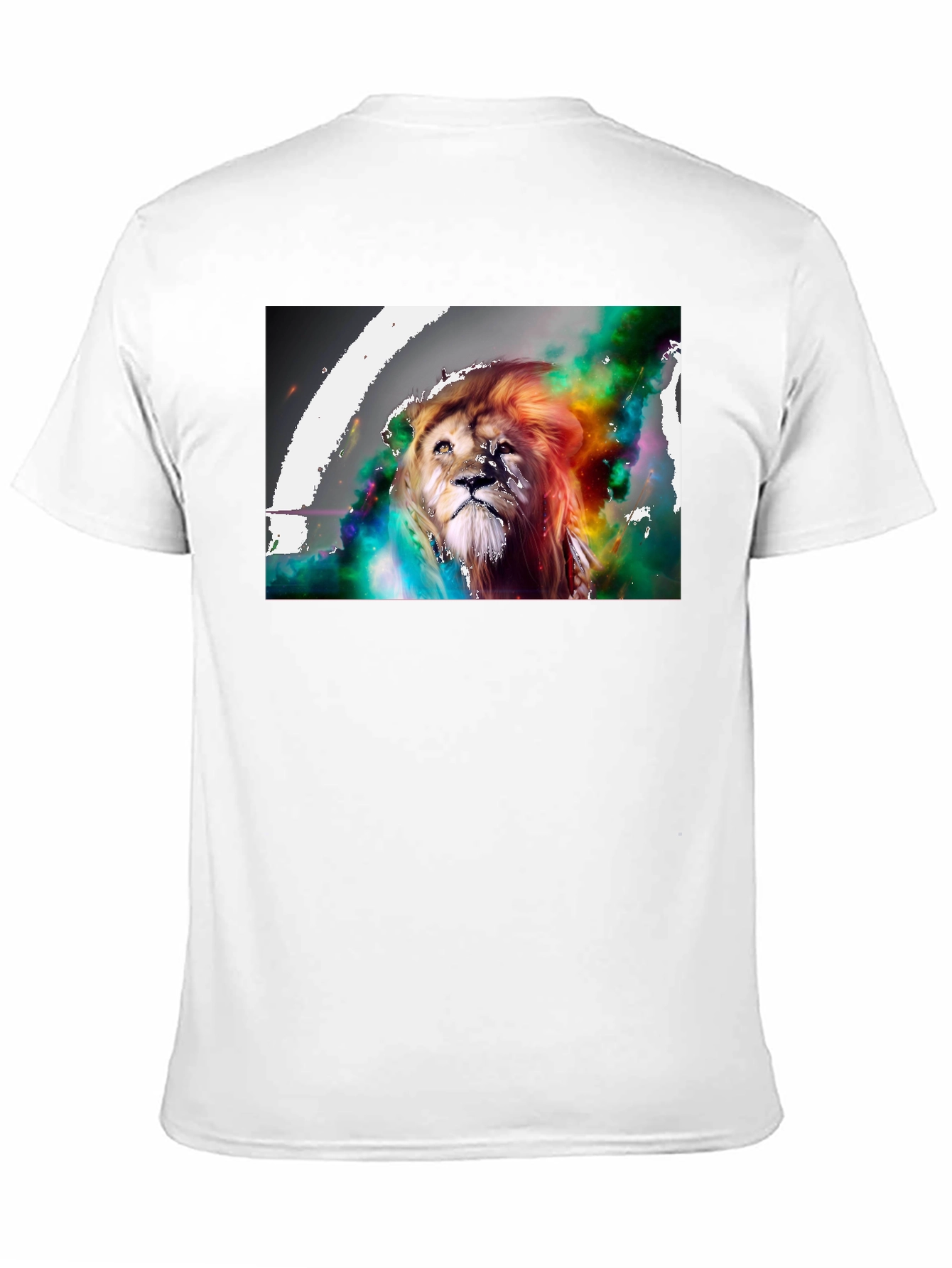 Black Lion Art Graphic Print T-Shirt view 11