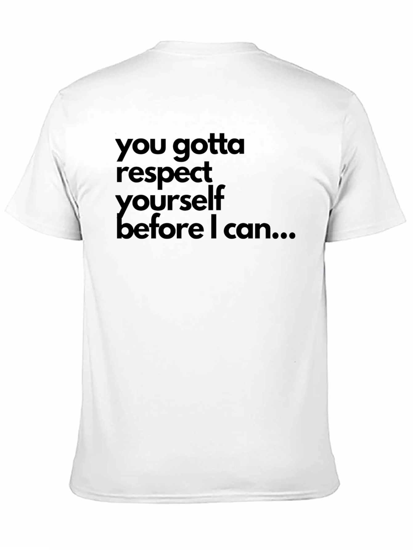 Black Respect Yourself Graphic Tee - Black Cotton T-Shirt view 11