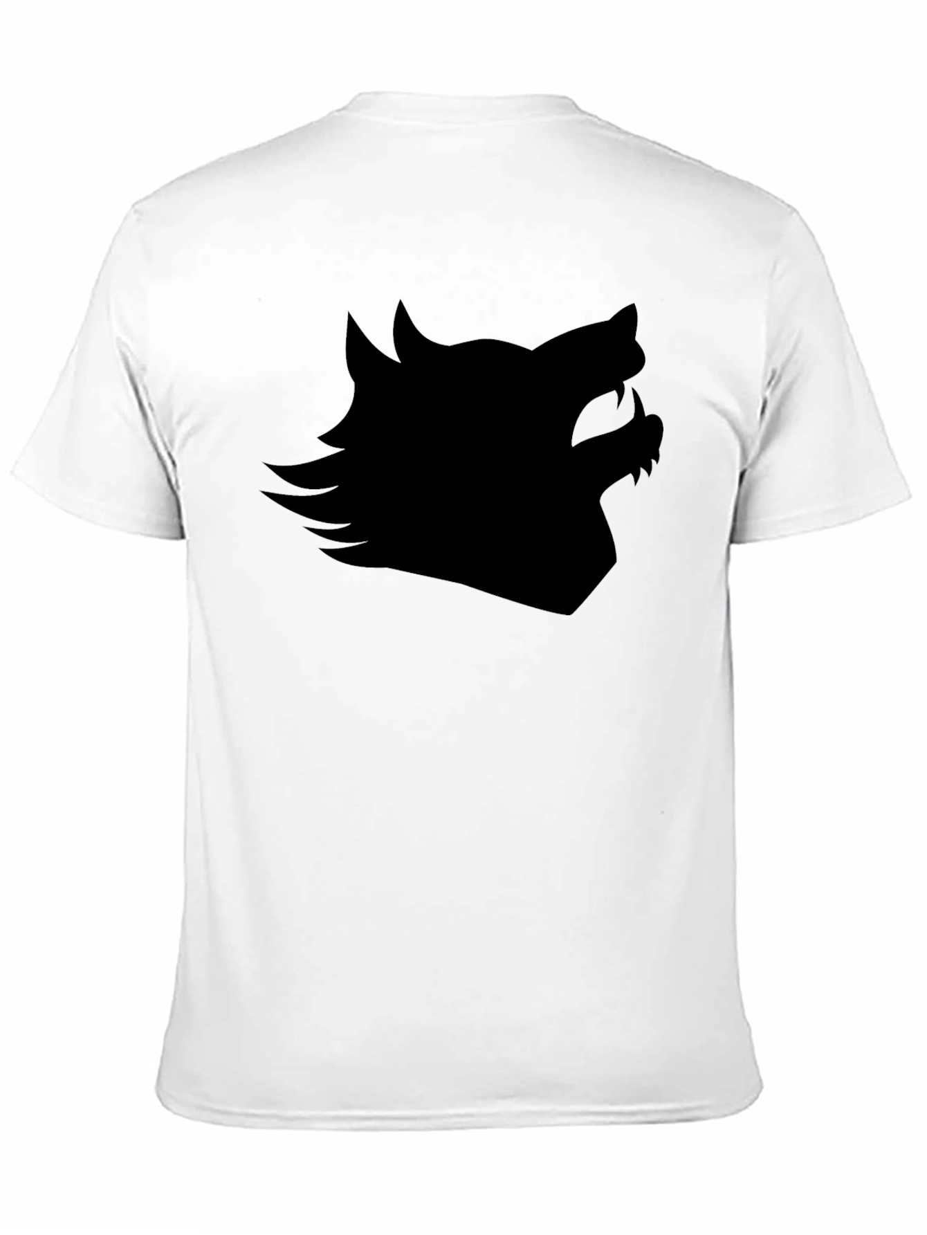 Black Black Wolf Silhouette Graphic Tee view 11