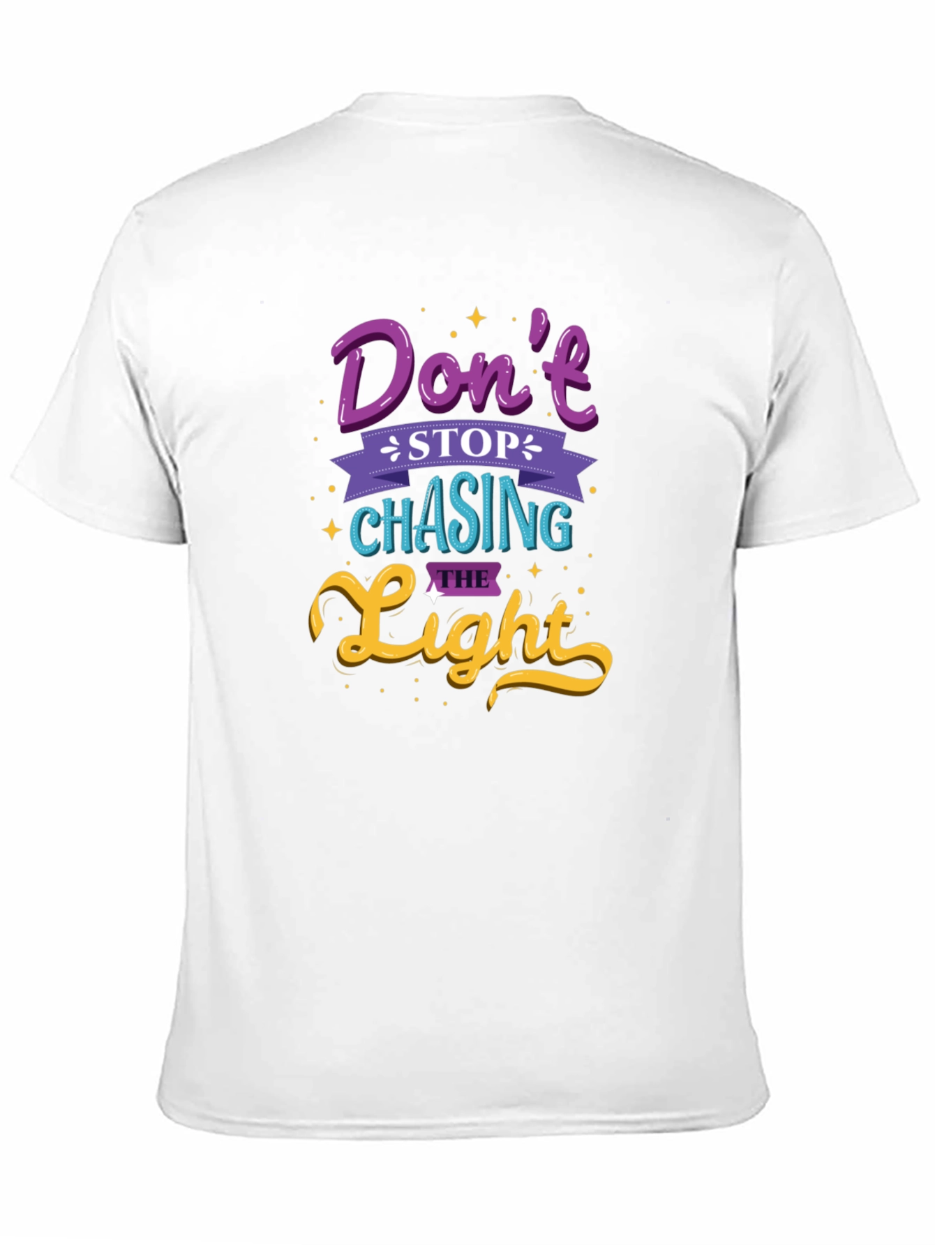 Black Don't Stop Chasing the Light Graphic Tee view 11