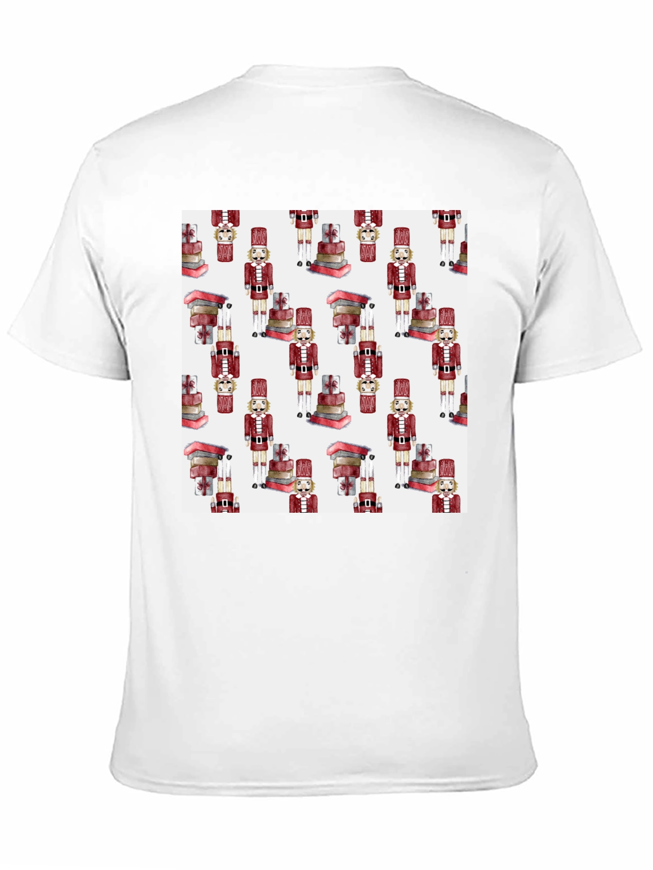 Black Nutcracker Pattern Black Tee view 11