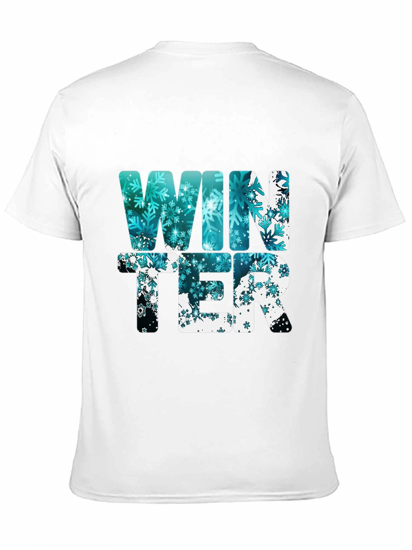 Winter Snowflake Graphic Tee - Black - 11