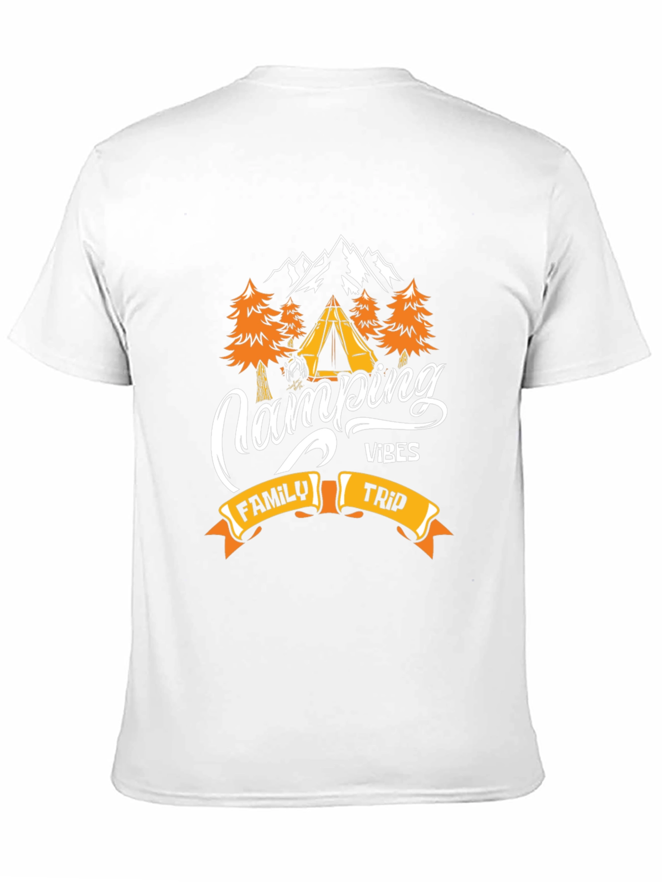 Black Camping Vibes Family Trip Graphic Tee view 11