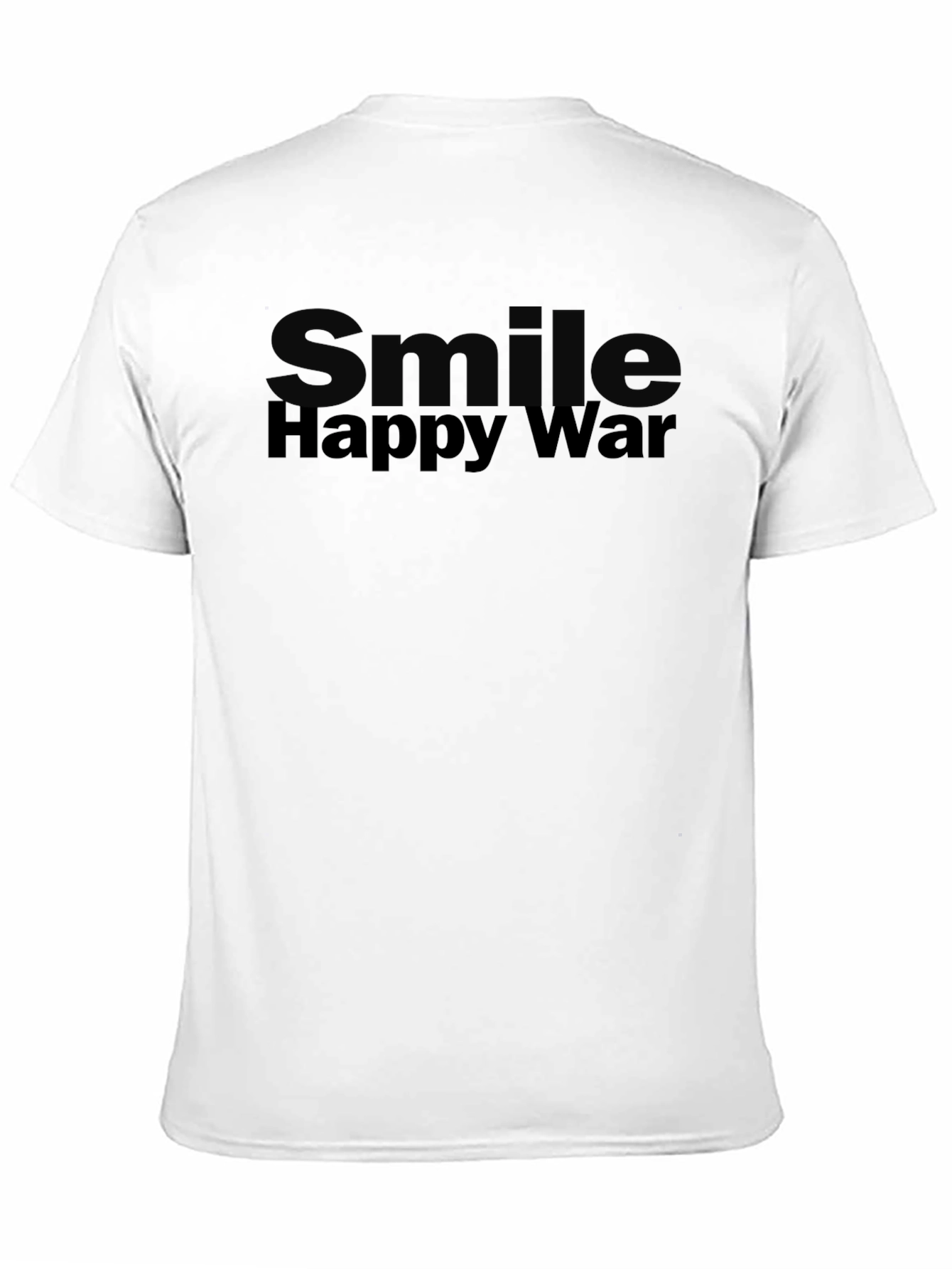 Black Smile Happy War Black Graphic Tee view 11