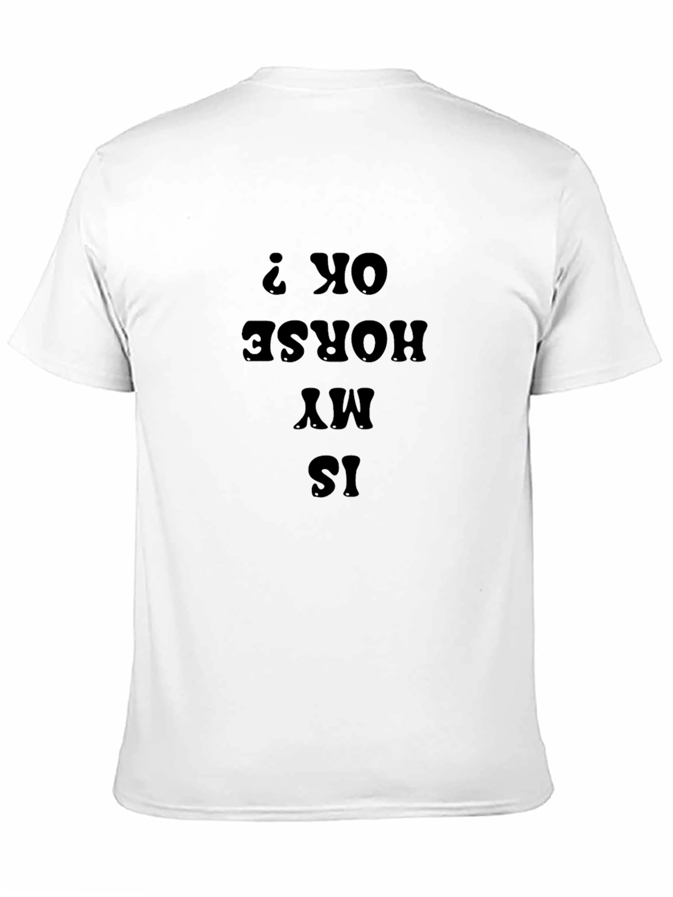 Black Is My Horse OK T-Shirt - Funny Equestrian Tee view 11