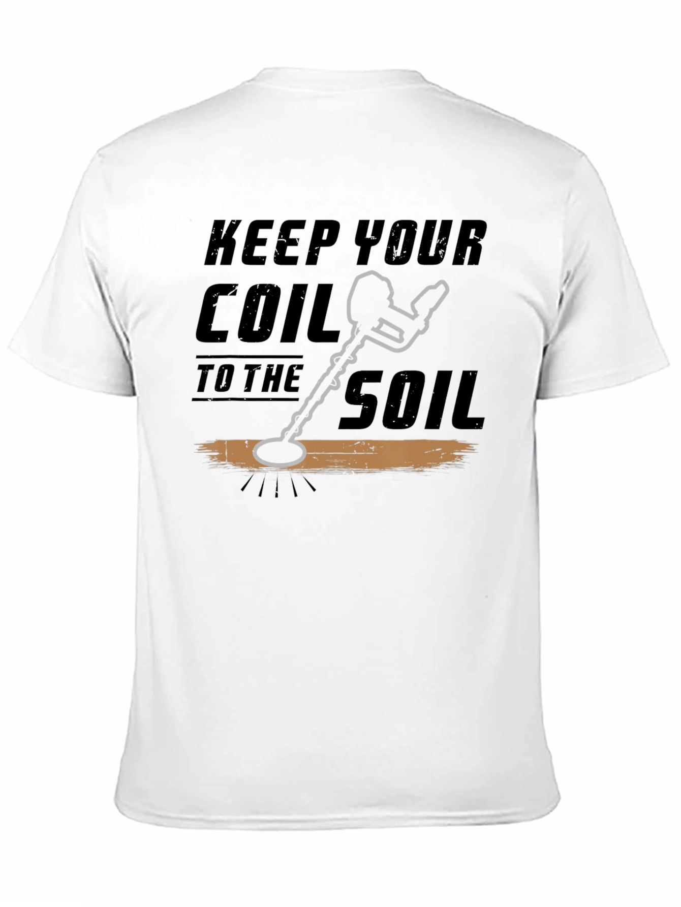 Black Keep Your Coil To The Soil Black T-Shirt view 11