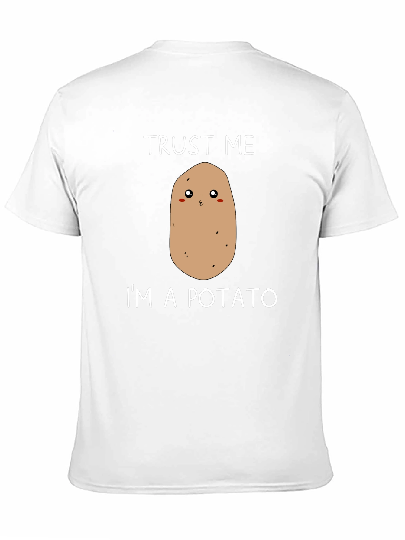 Black Trust Me I'm a Potato T-Shirt Funny Food Tee view 11