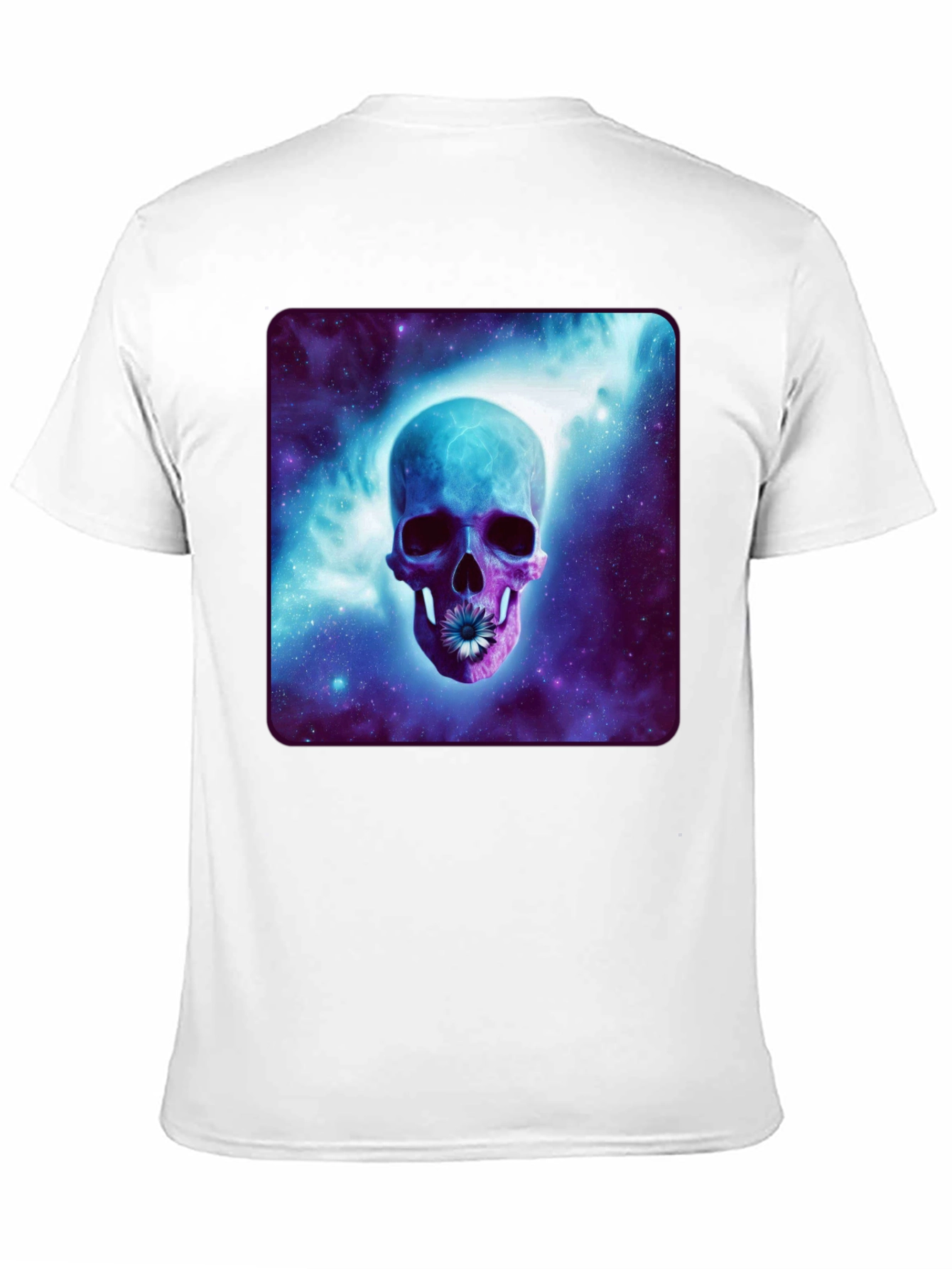 Black Skull Galaxy T-Shirt - Cosmic Design view 11