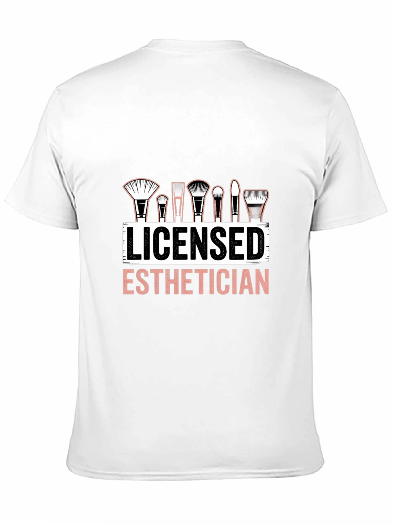 Black Licensed Esthetician T-Shirt Makeup Artist Cosmetology Tee view 11