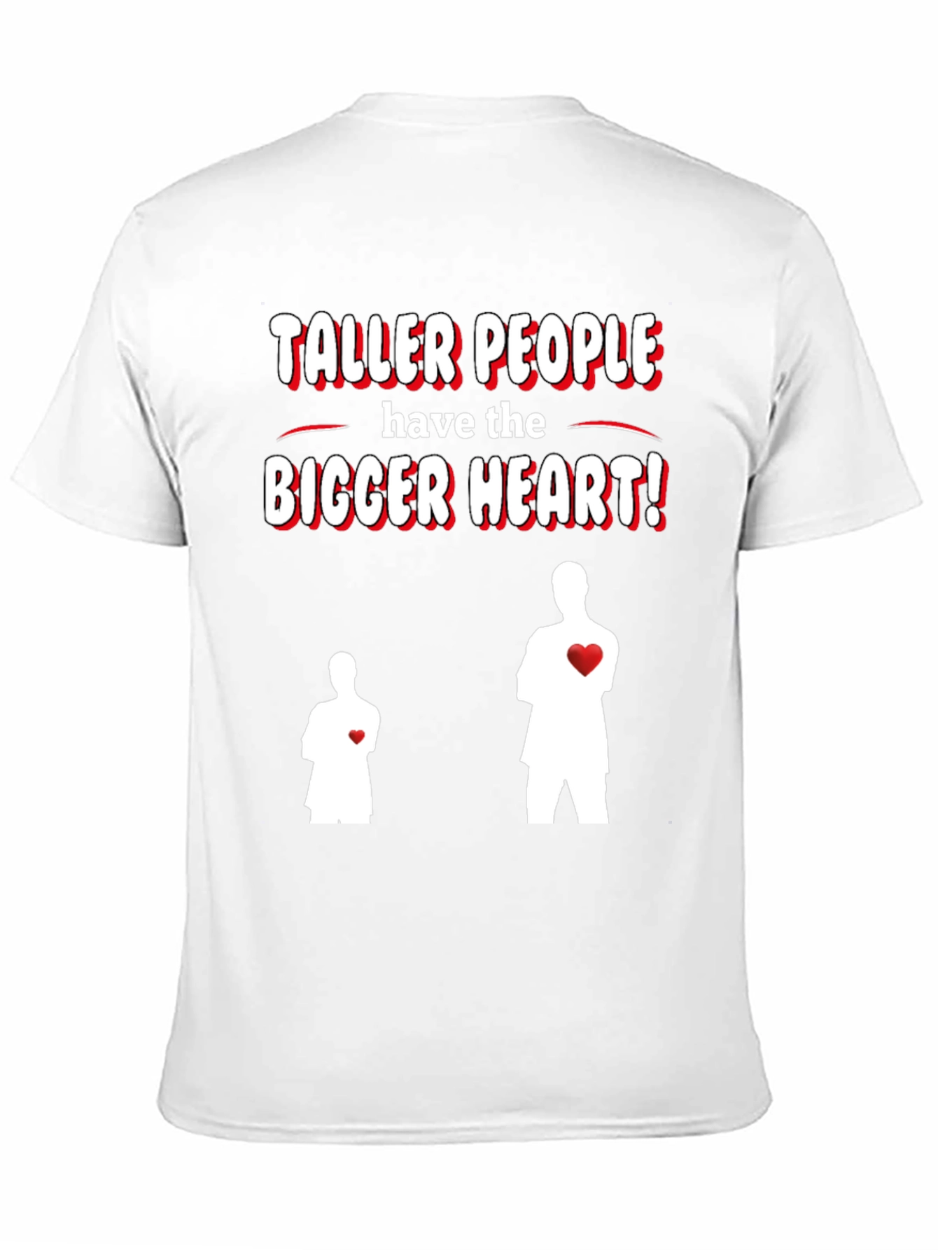 Black Taller People Bigger Heart Graphic T-Shirt view 11