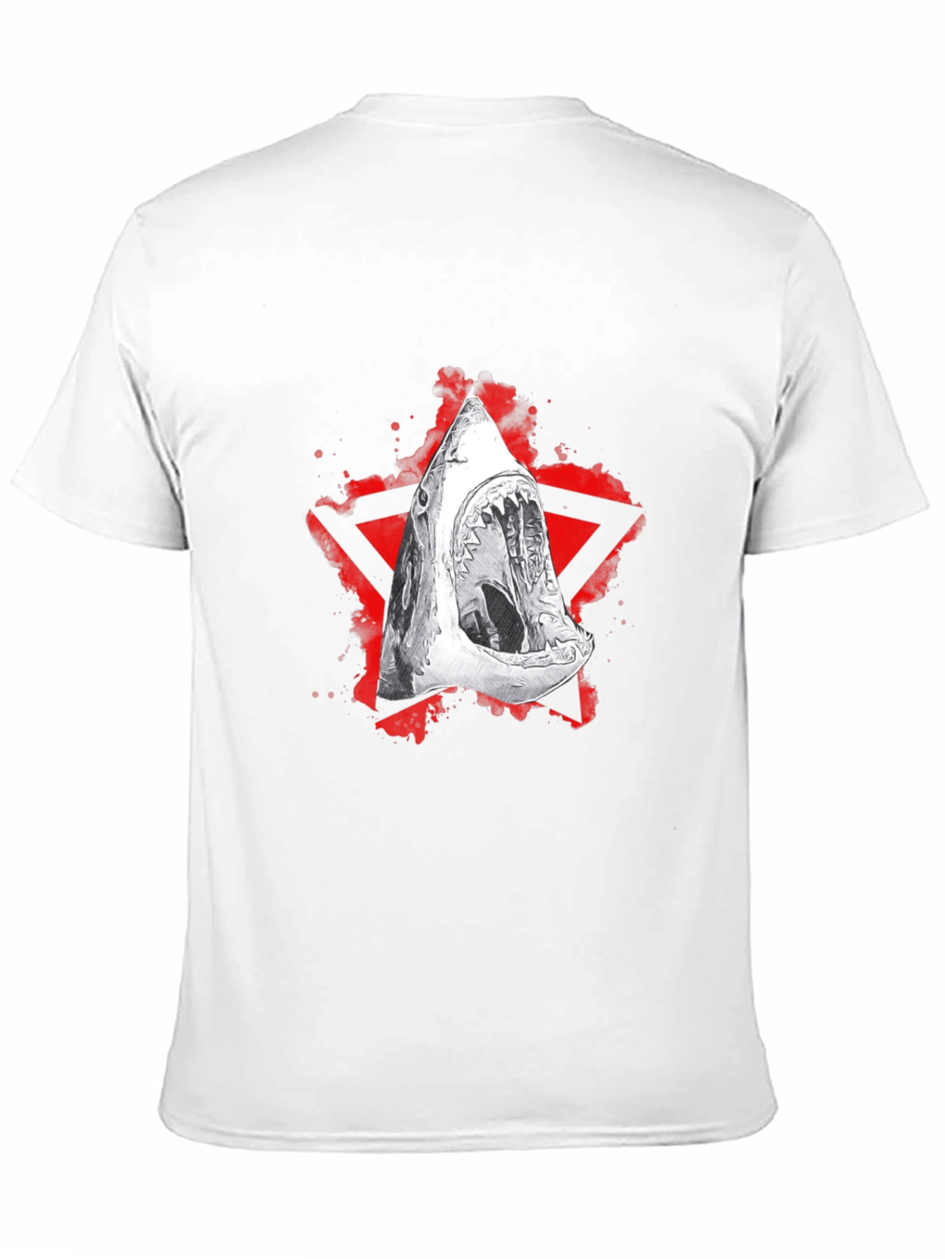 Black Shark Graphic Black T-Shirt - Edgy Streetwear view 11