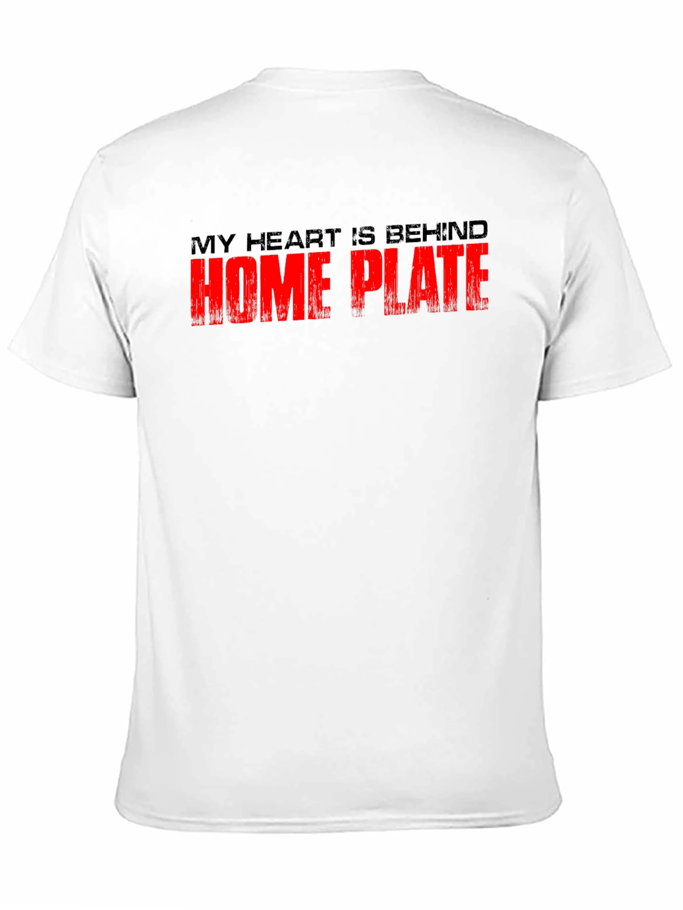 Black Home Plate Baseball Fan T-Shirt view 11