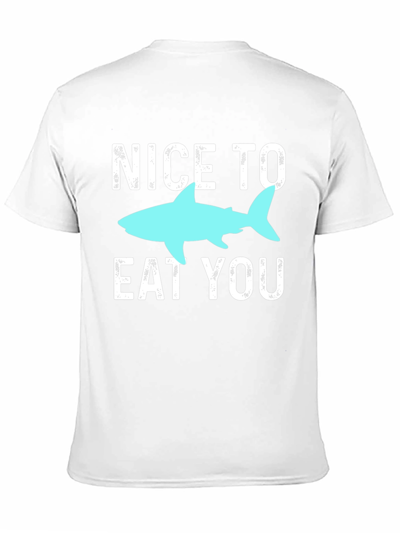 Black Funny Shark Graphic Tee - Nice To Eat You! view 11
