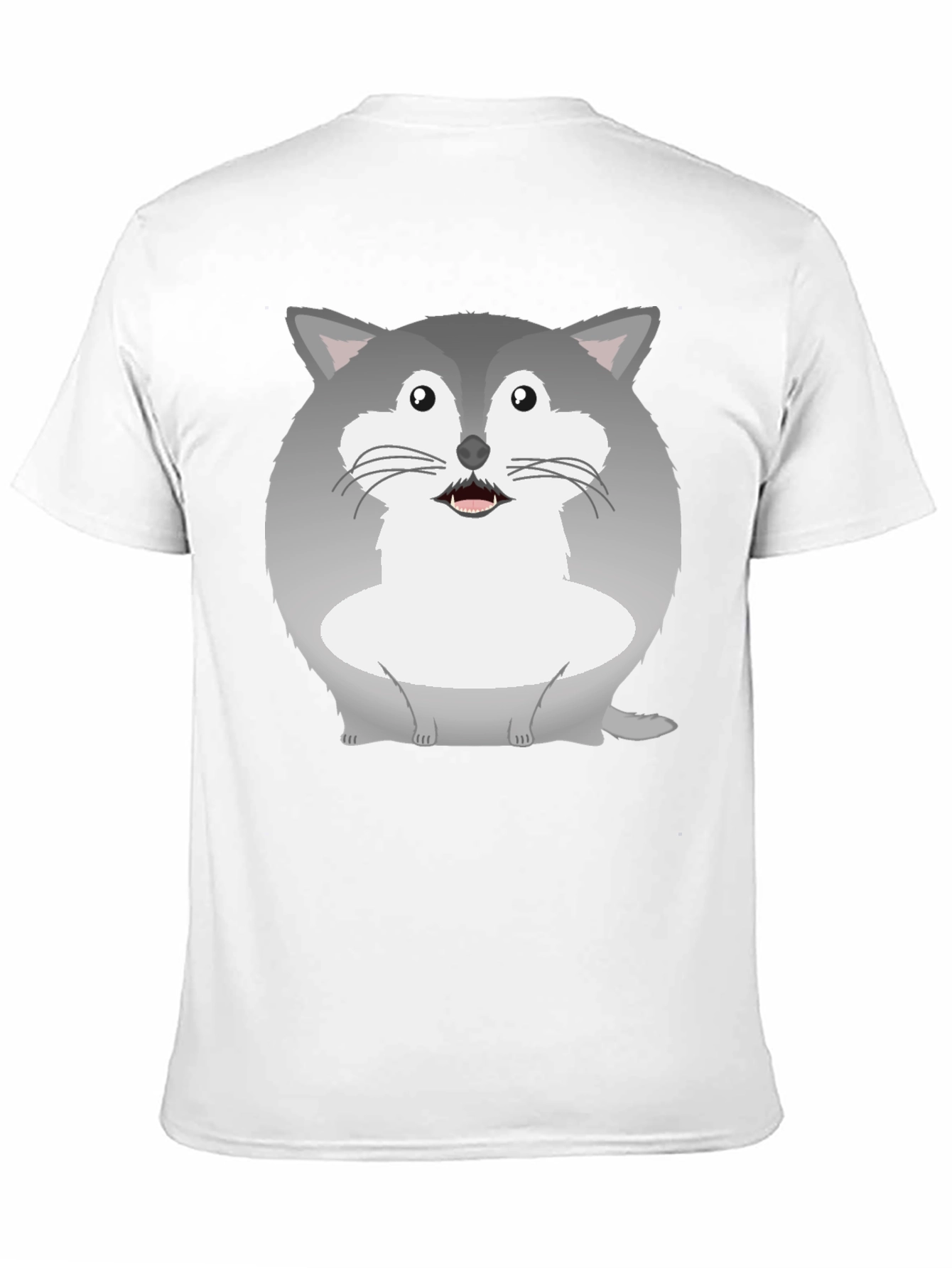 Black Cute Cartoon Raccoon Graphic Tee view 11