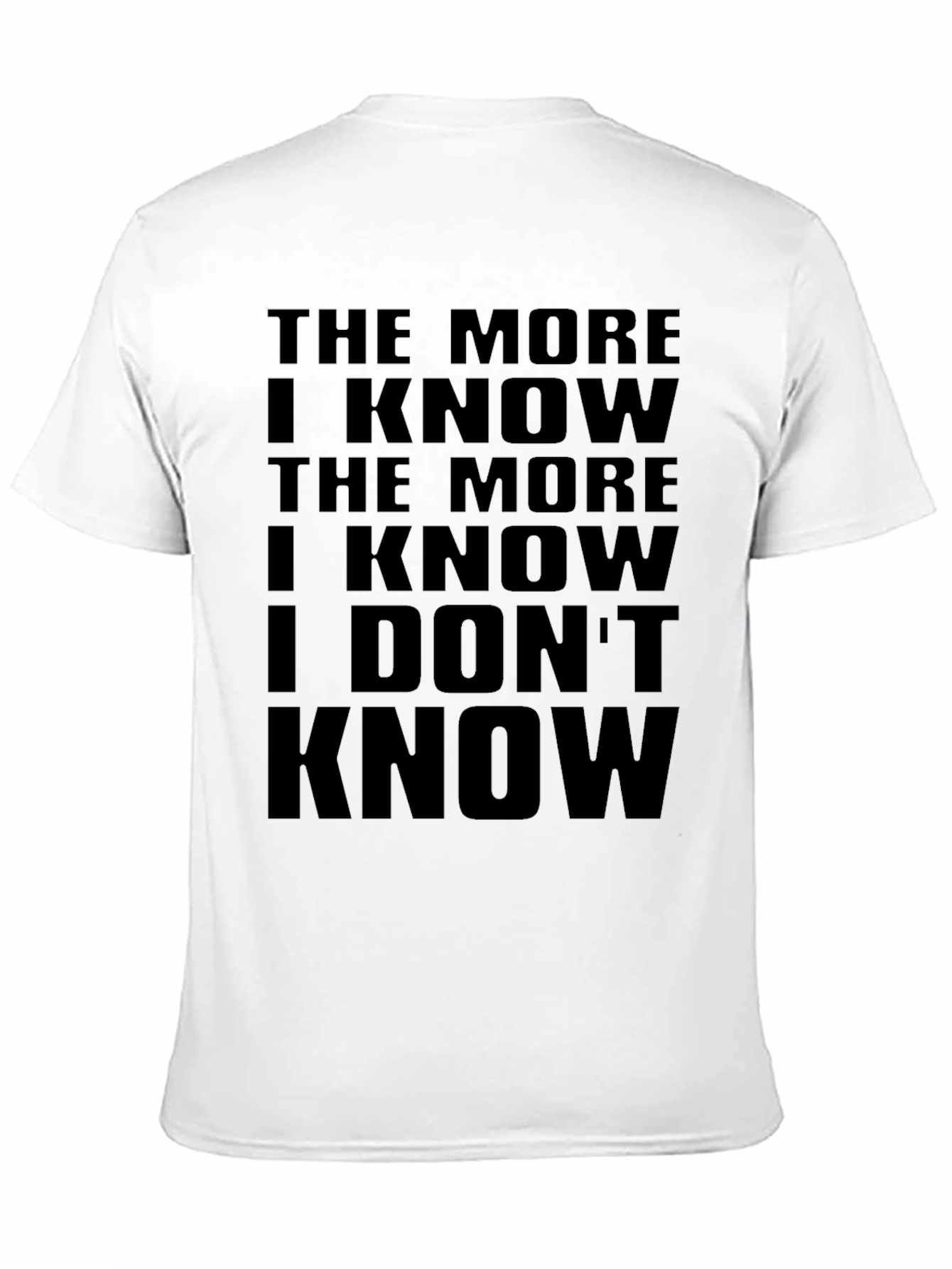 Black The More I Know Graphic Tee - Black view 11