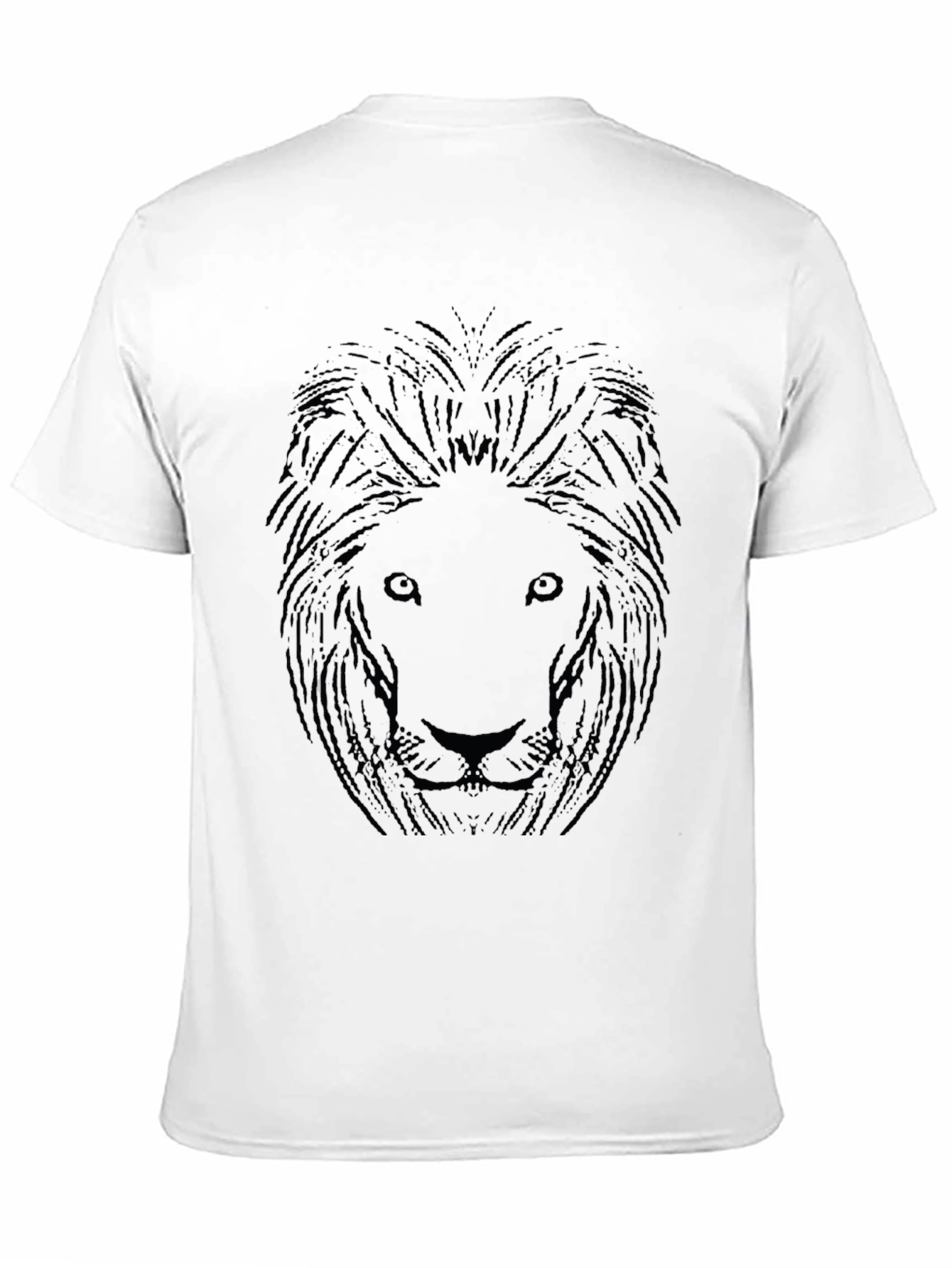 Black Lion Graphic Black T-Shirt for Men view 11