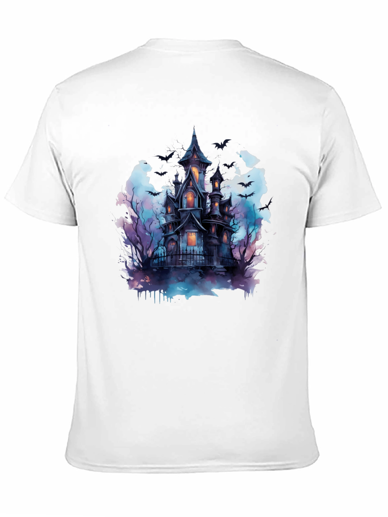 Spooky Haunted House Graphic Tee - Halloween Shirt - 11