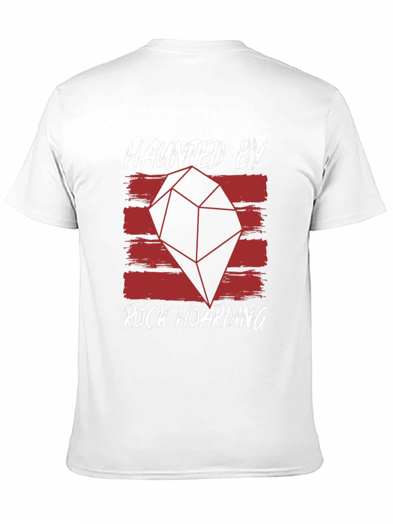 Black Haunted By Rock Hoarding Graphic Tee view 11