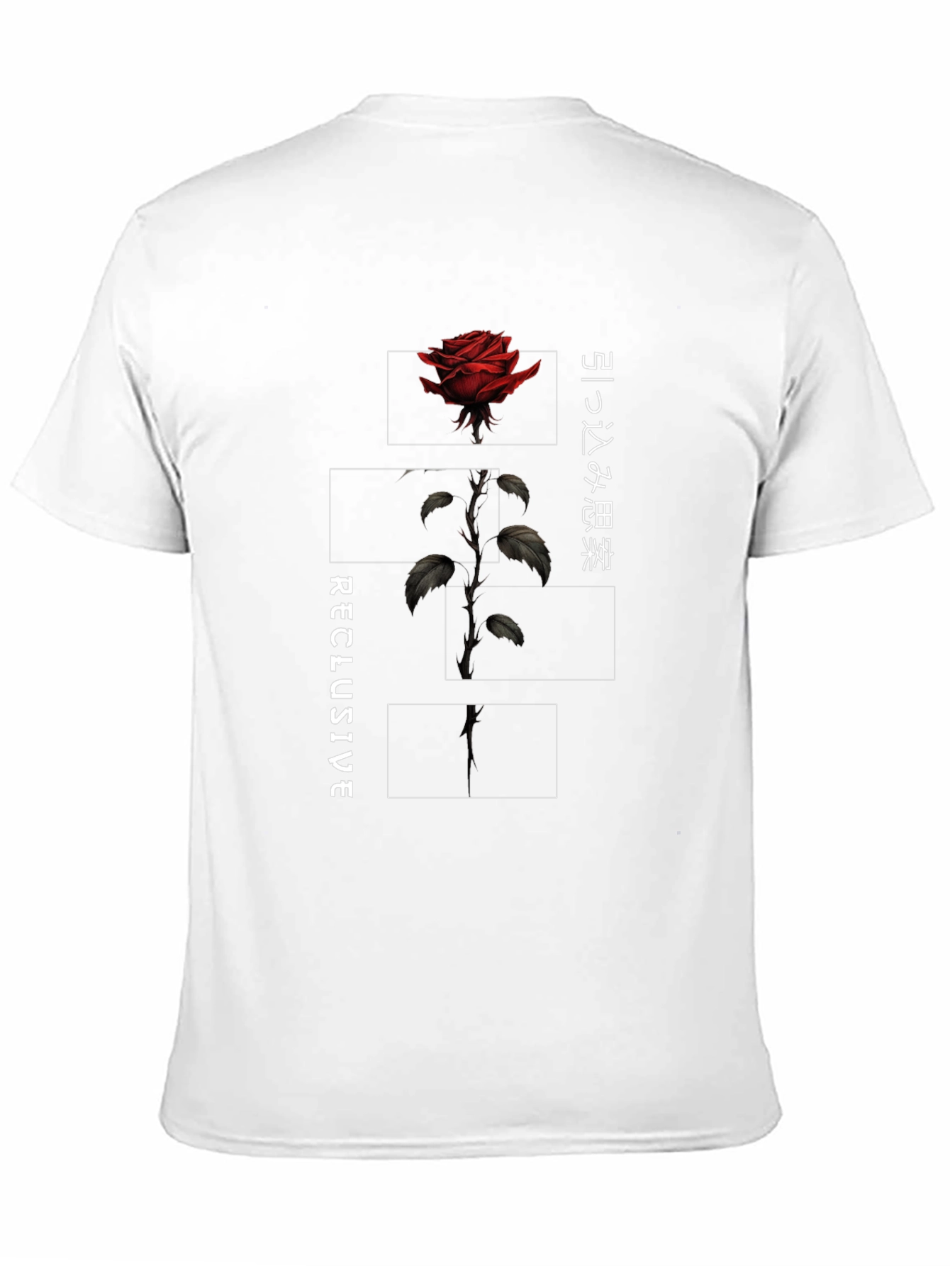 Black Reclusive Rose Graphic Tee - Black view 11