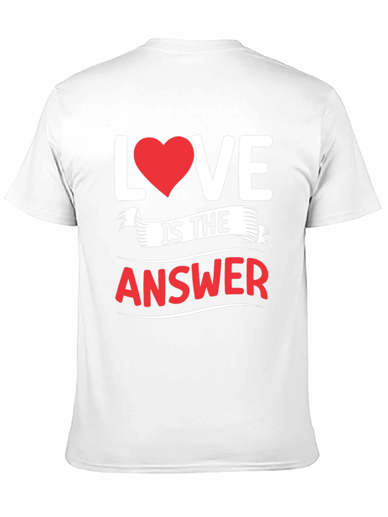 Black Love Is The Answer Graphic T-Shirt - Black view 11