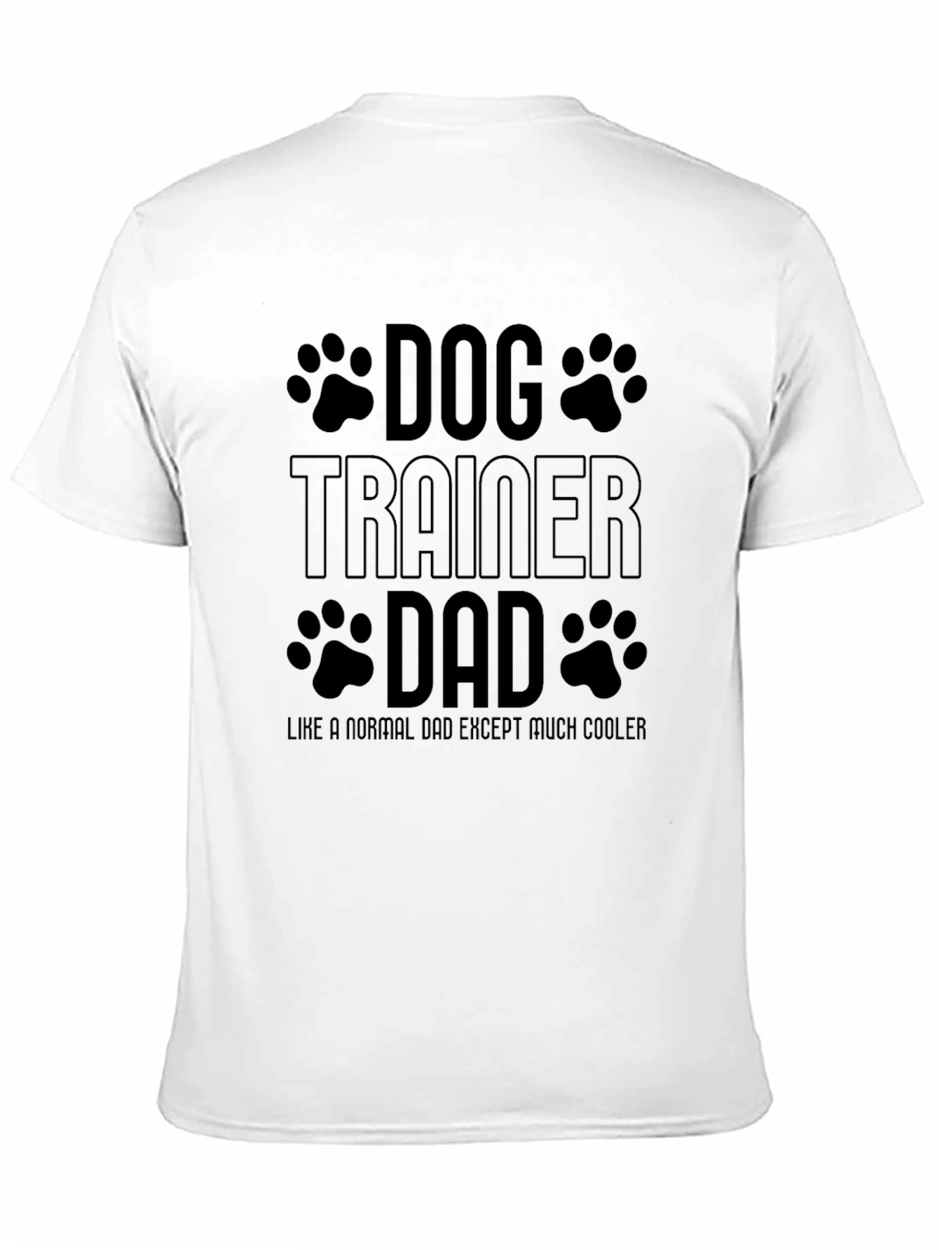 Black Dog Trainer Dad T-Shirt - Cool Father's Day Gift view 11