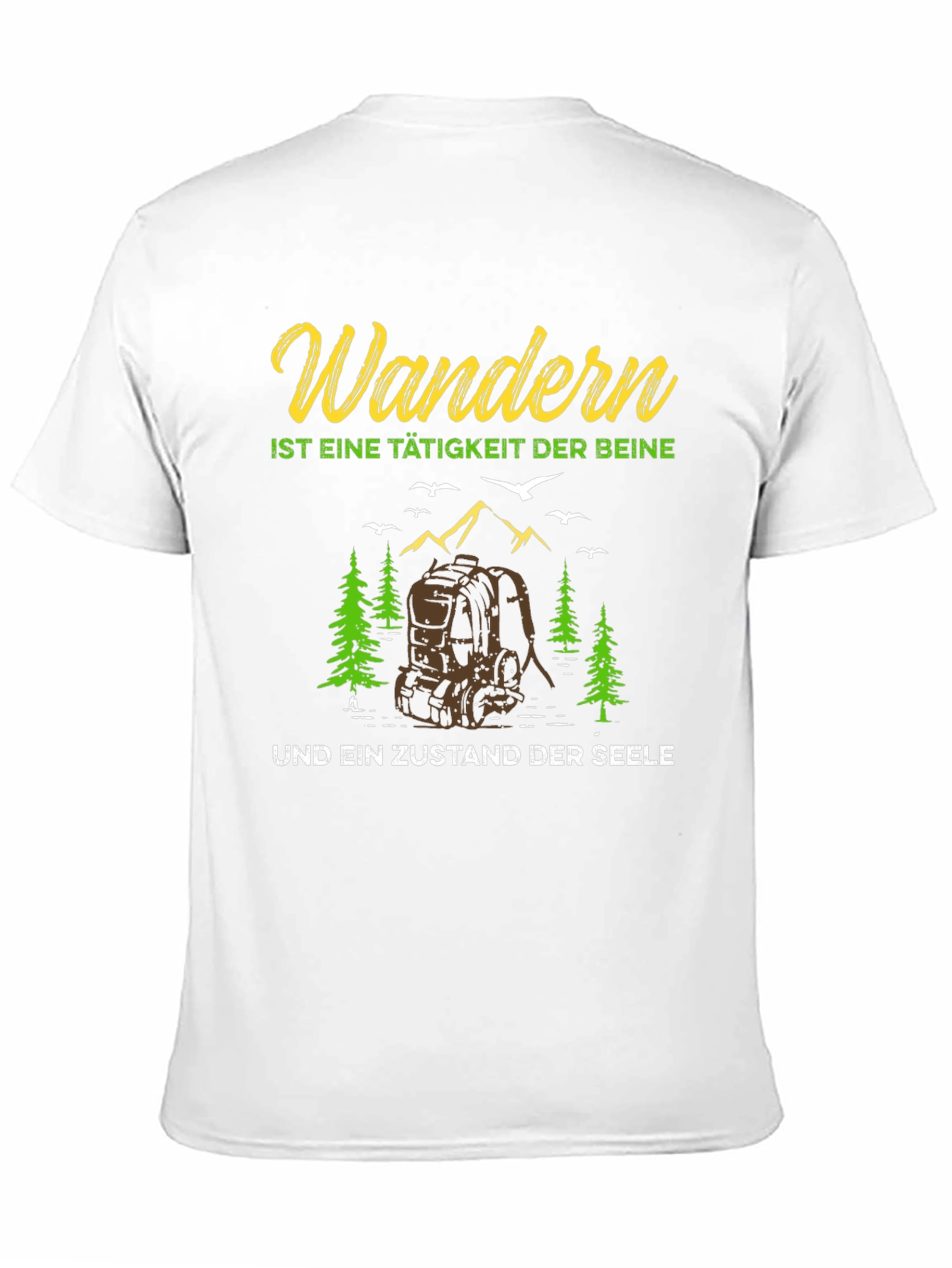 Black Wandern Hiking T-Shirt for Nature Lovers view 11