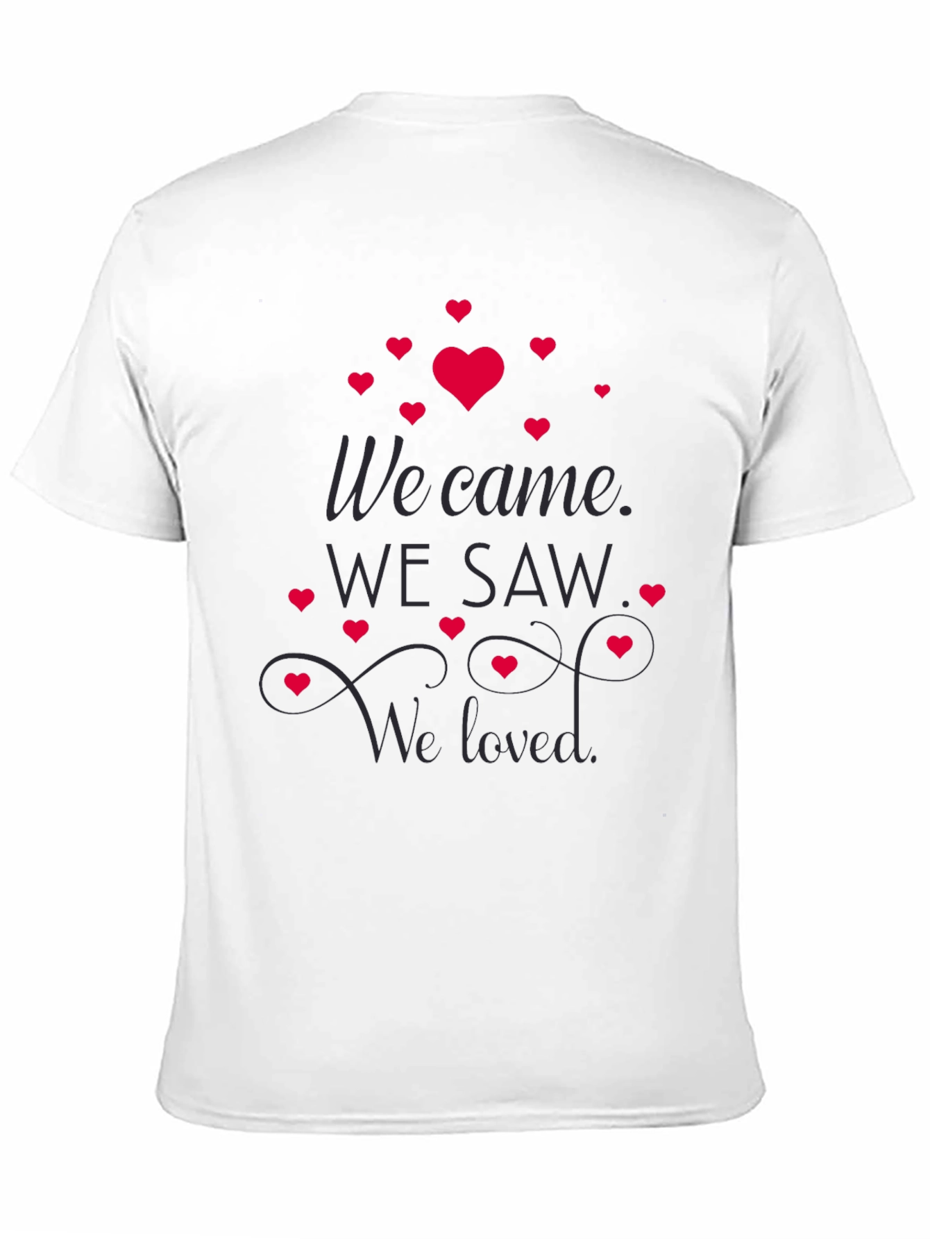 Black We Came We Saw We Loved Black Graphic T-Shirt view 11