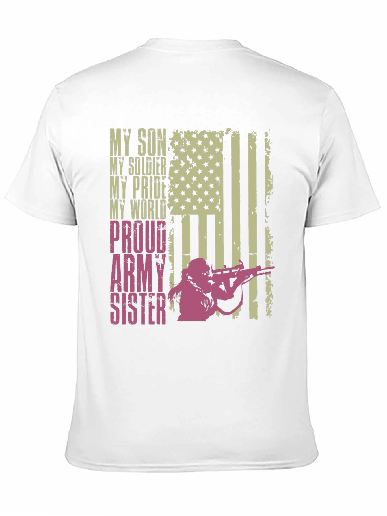 Black Proud Army Sister Graphic Tee view 11