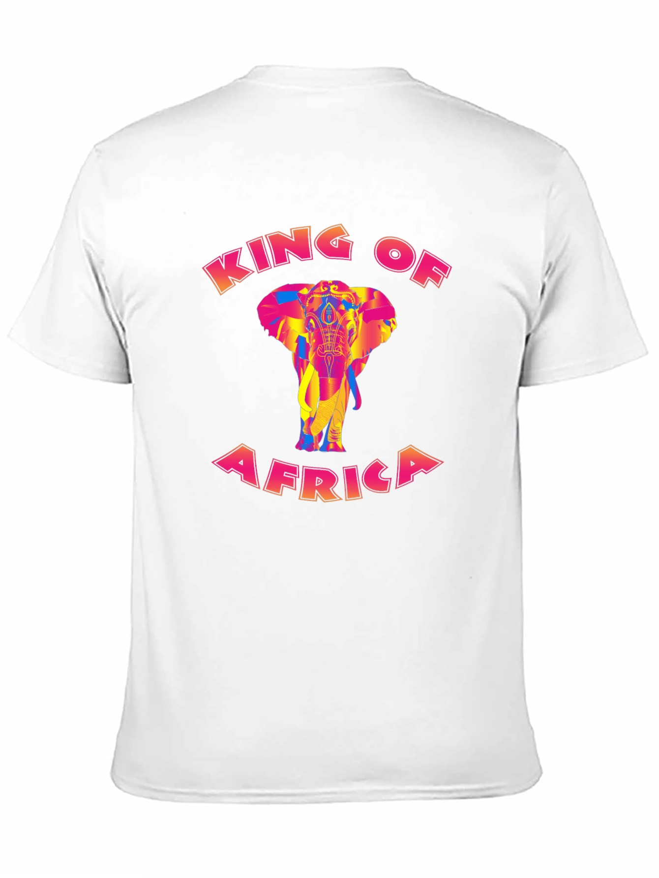 Black King of Africa Elephant Graphic Tee view 11