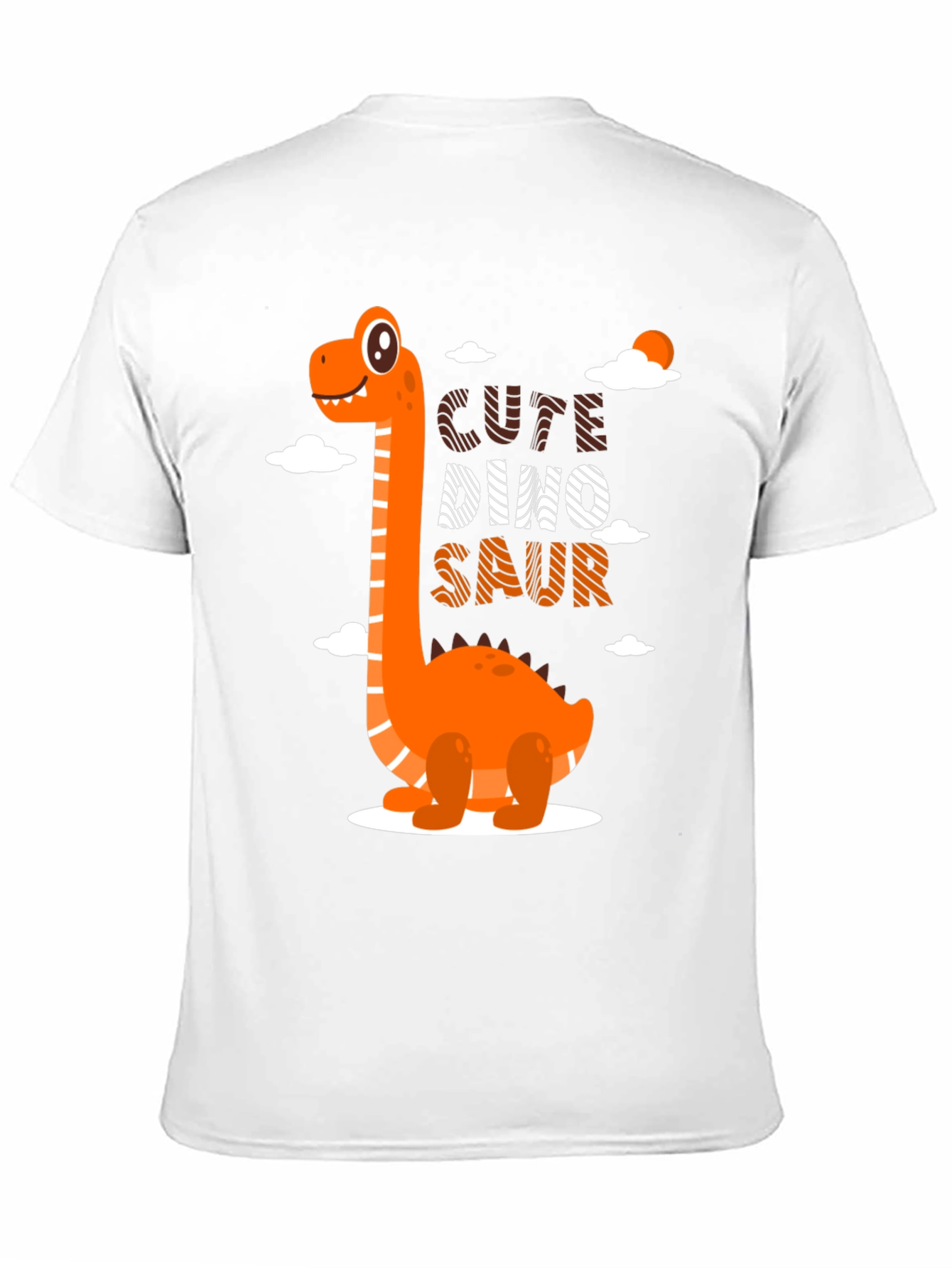 Black Cute Dino-Saur Black Graphic T-Shirt view 11