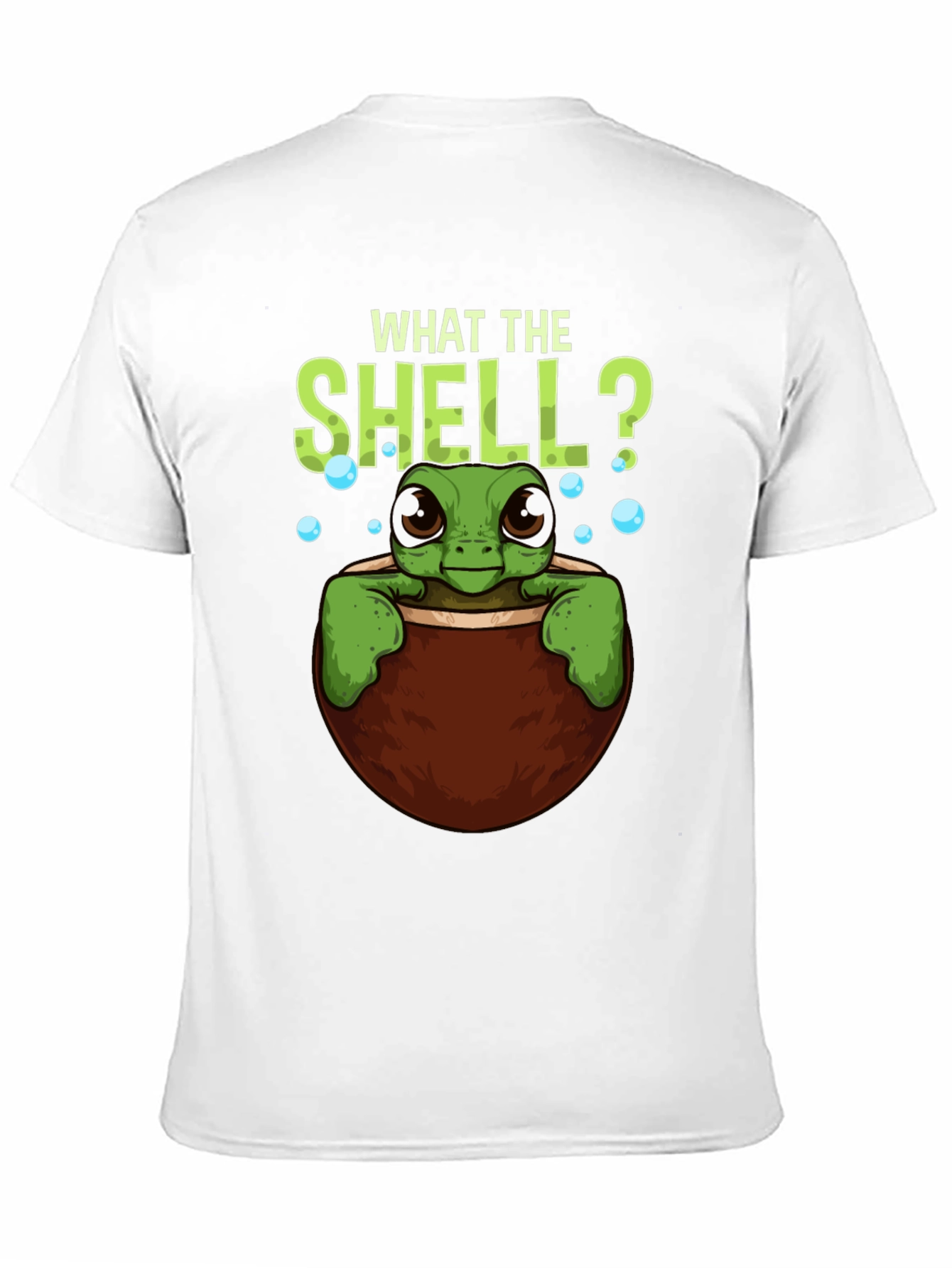 Black What The Shell? Turtle Graphic Tee view 11
