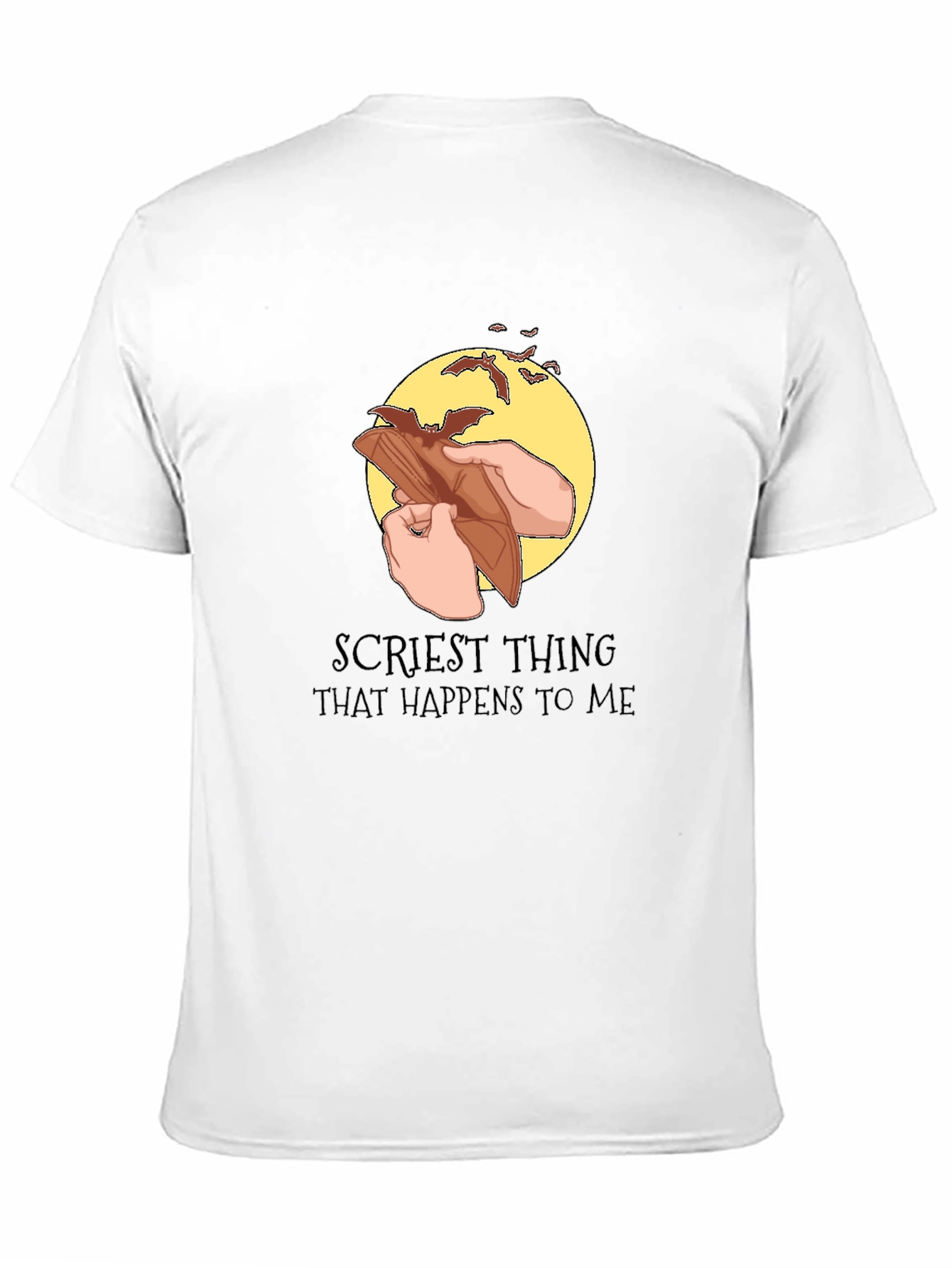 Black "Scriest Thing" Wallet Bats Graphic T-Shirt view 11