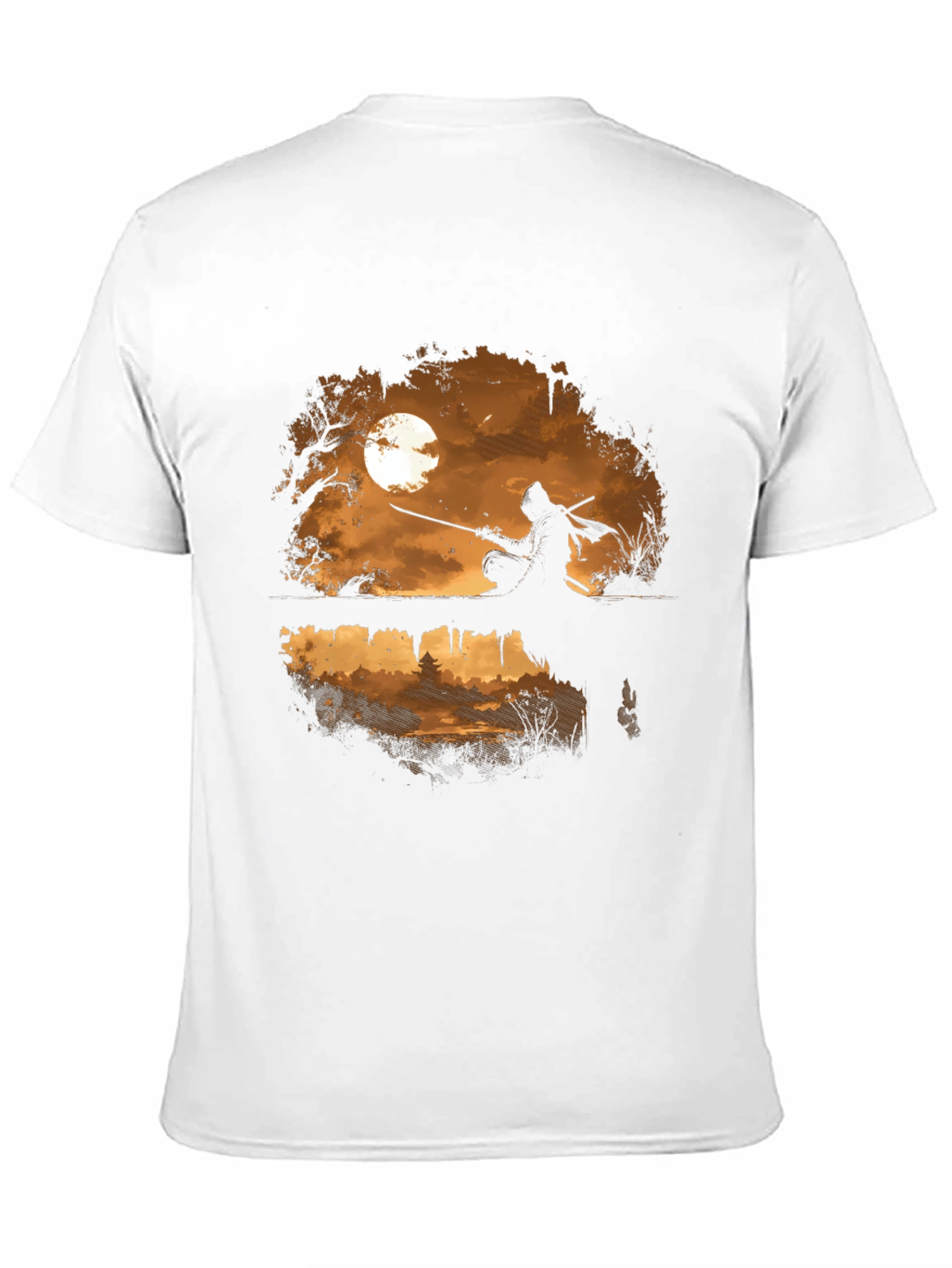 Black Ninja Moon T-Shirt - Unique Graphic Tee for Anime & Gaming Fans view 11