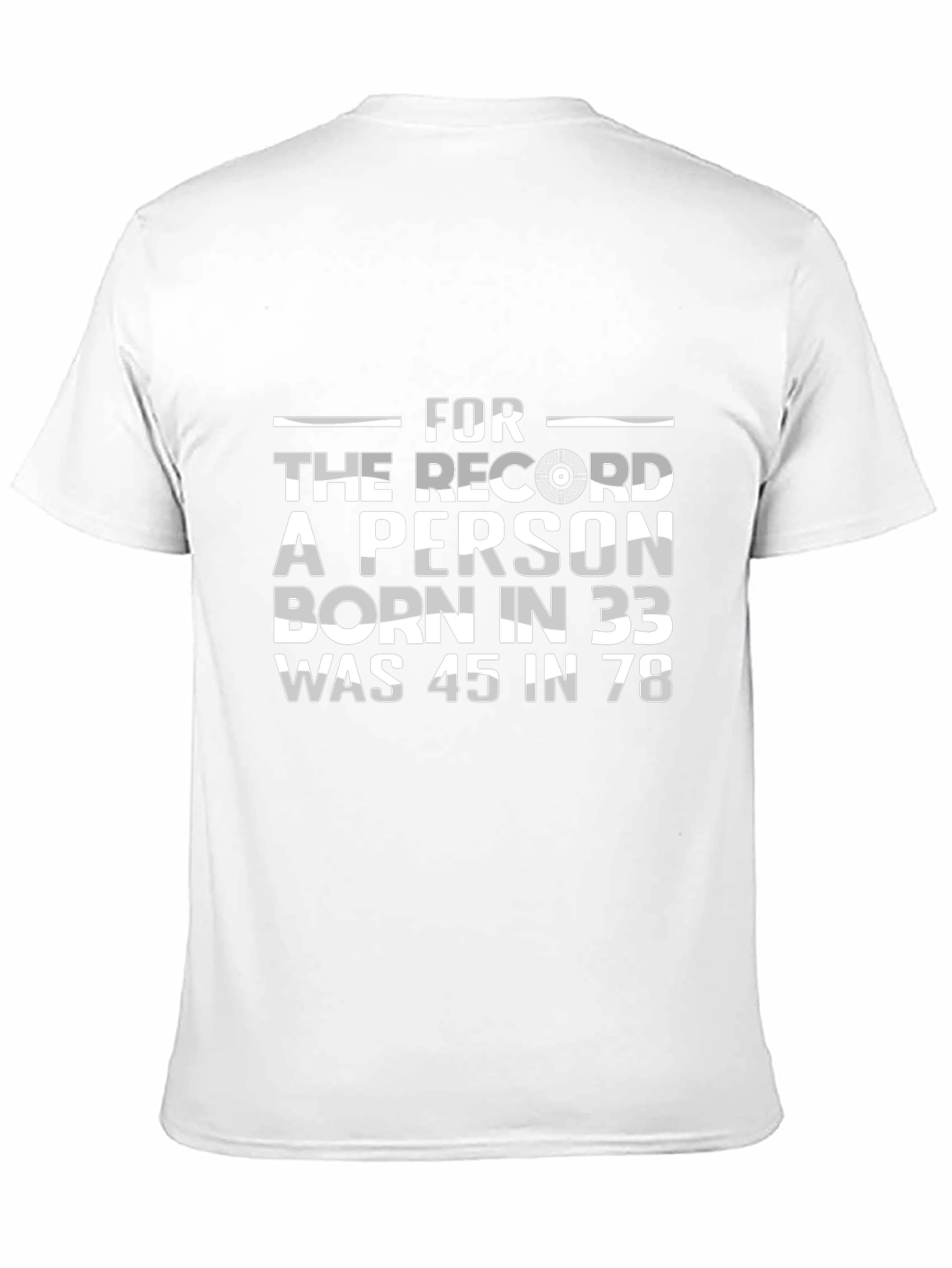 Black Funny Birthday Year T-Shirt - "Born in 33 Was 45 in 78" view 11