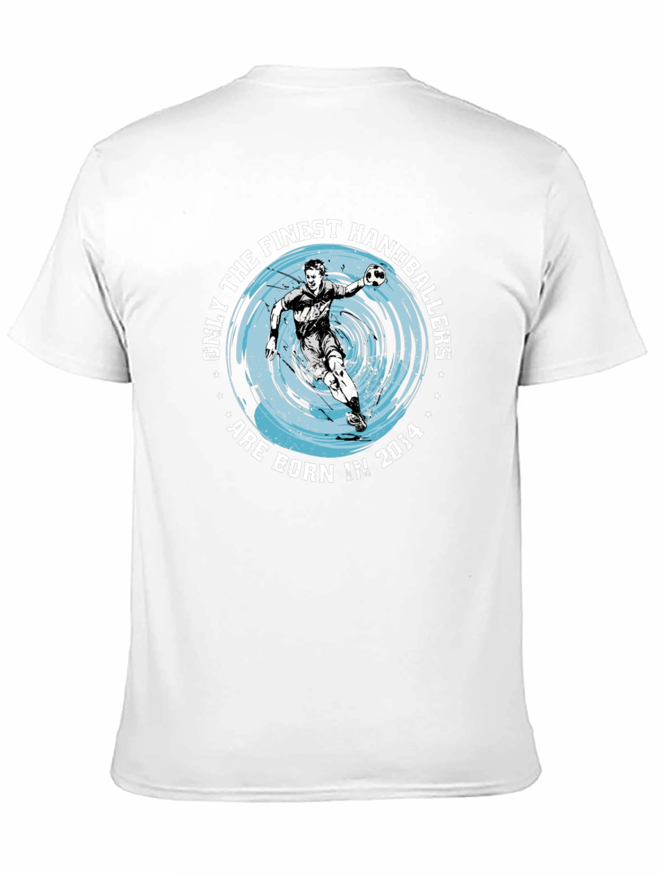 Black Finest Handballers Born in 2014 T-Shirt view 11