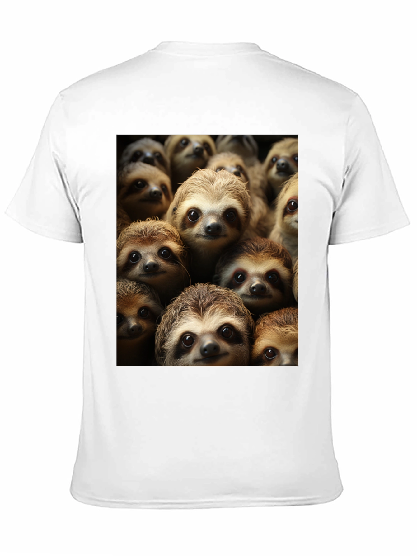 Black Sloth Crowd T-Shirt - Comfy & Cute view 11