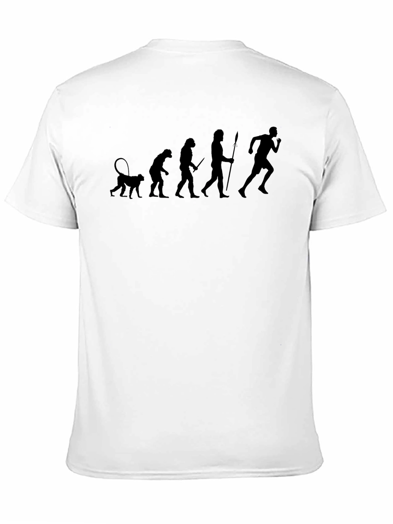 Black Evolution of Running Black T-Shirt view 11