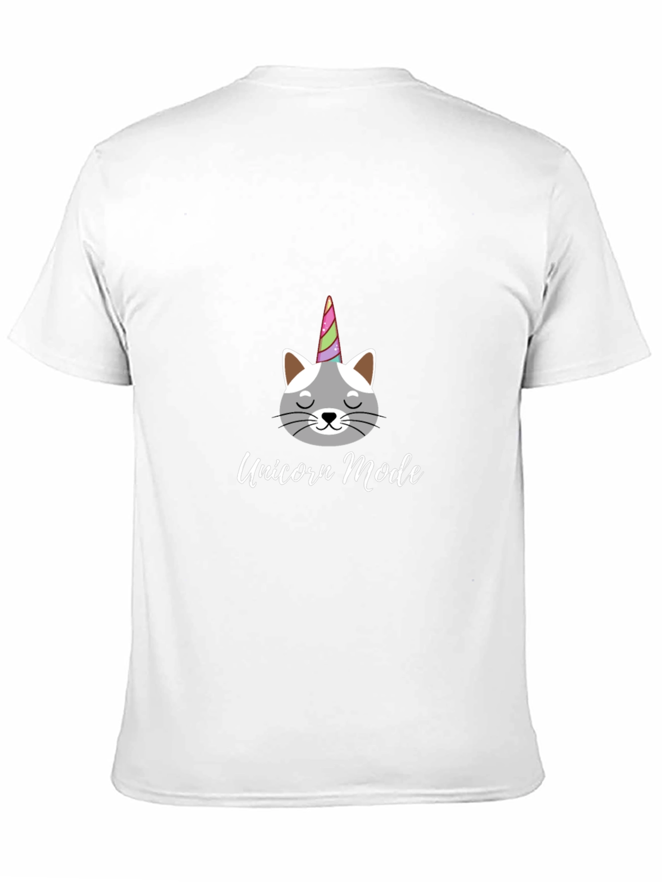 Black Unicorn Mode Cat T-Shirt Funny Novelty Tee view 11