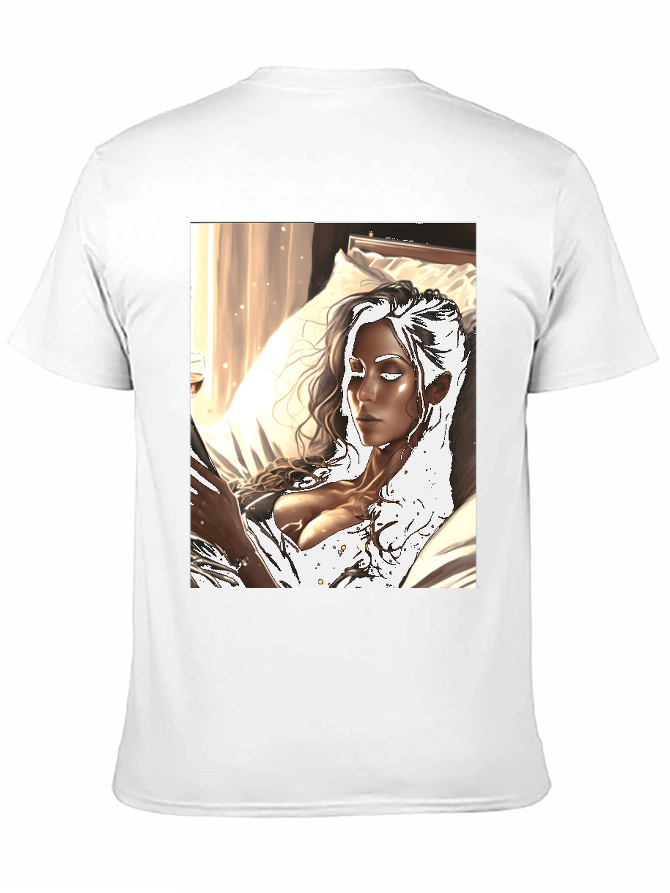 Black Artistic Woman Black T-Shirt view 11