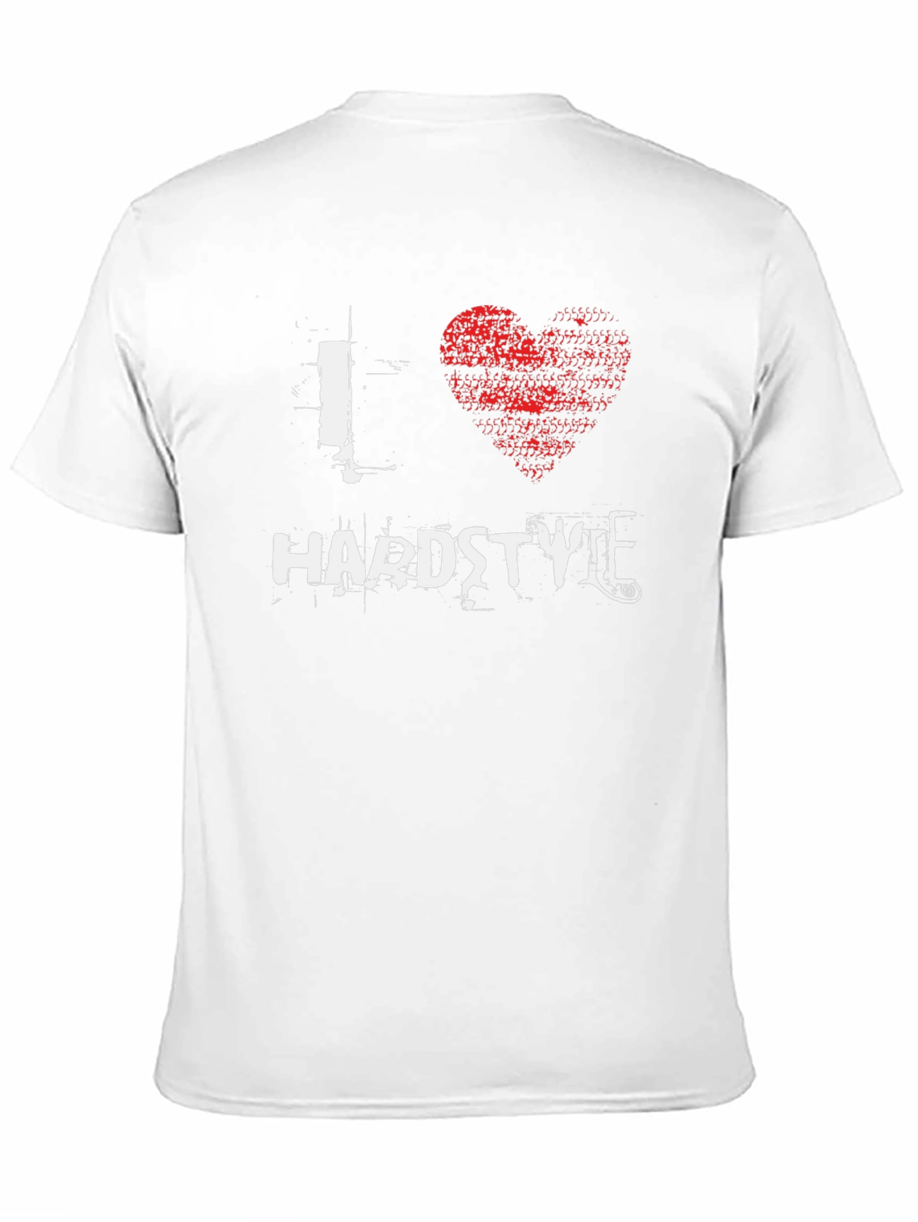 Black I Love Hardstyle Black T-Shirt view 11