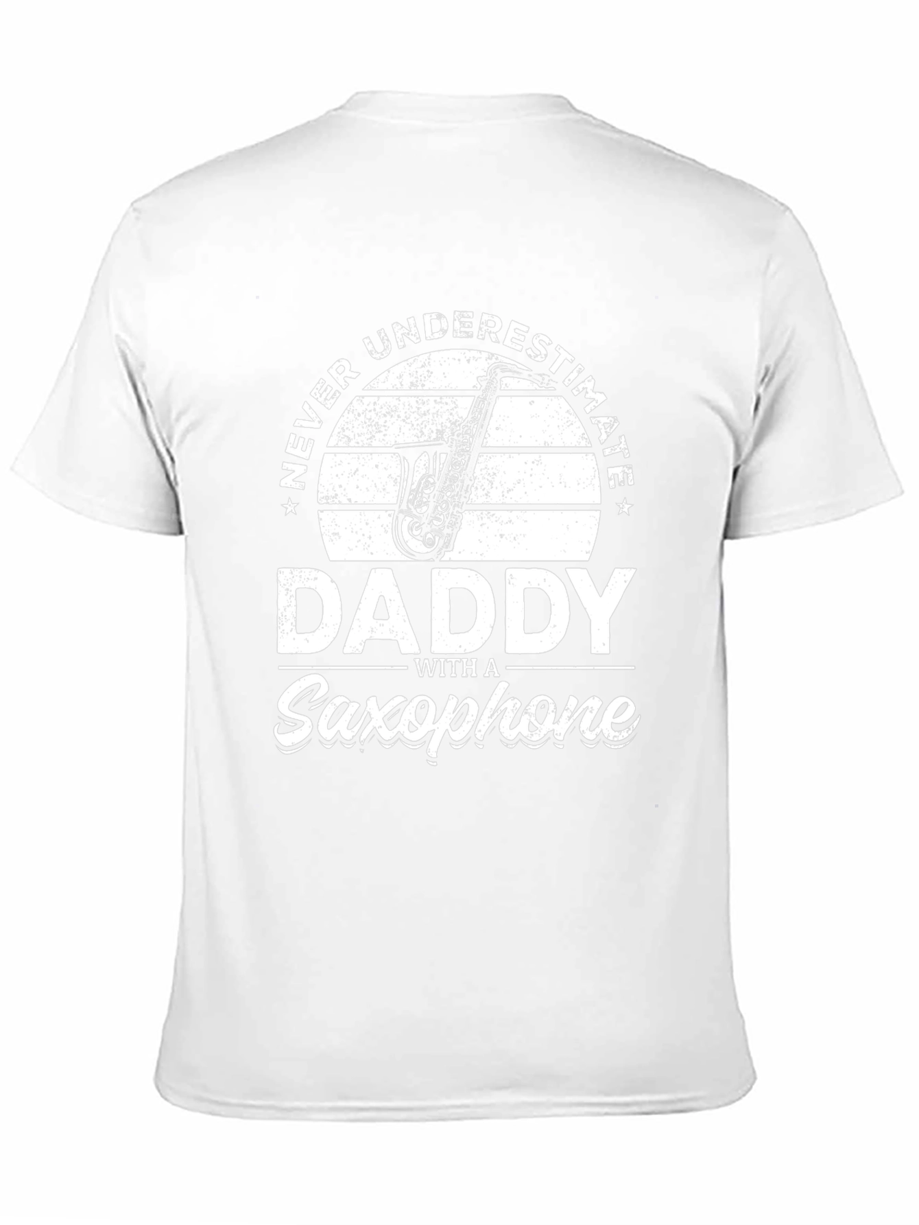 Black Daddy Saxophone Graphic T-Shirt view 11
