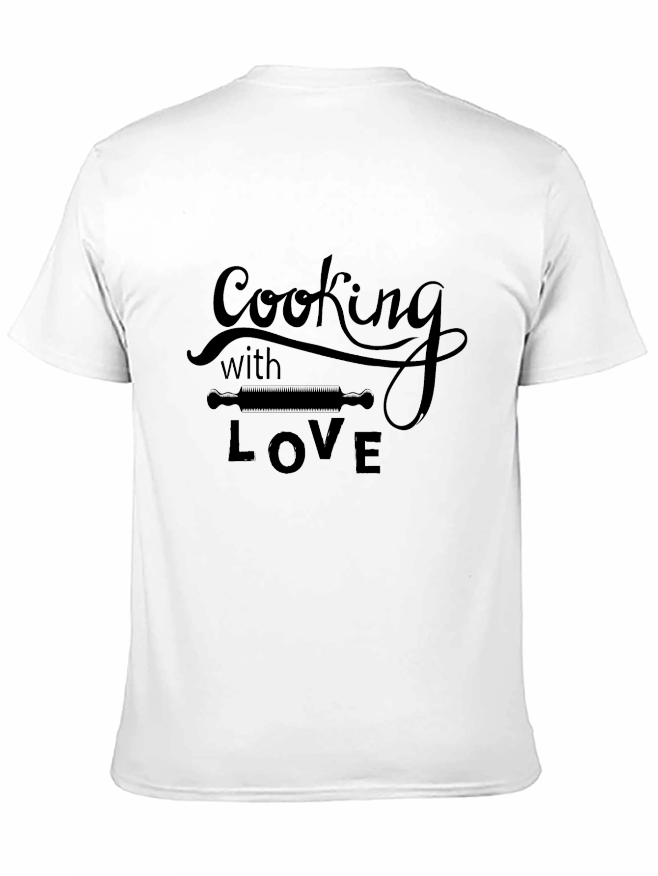 Black Cooking with Love Black T-Shirt view 11