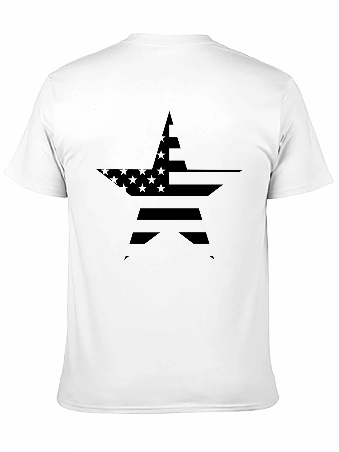 Black American Flag Star Graphic Tee - Patriot Style view 11