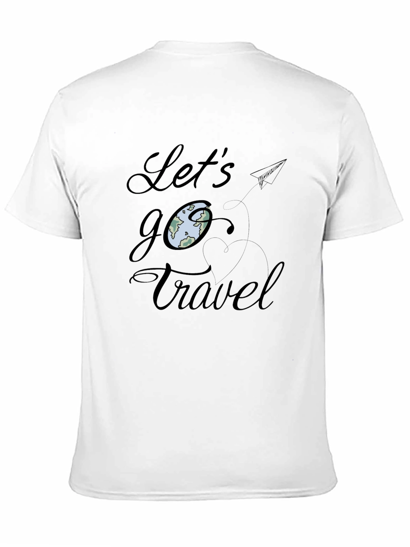 Black Let's Go Travel Black Graphic Tee view 11