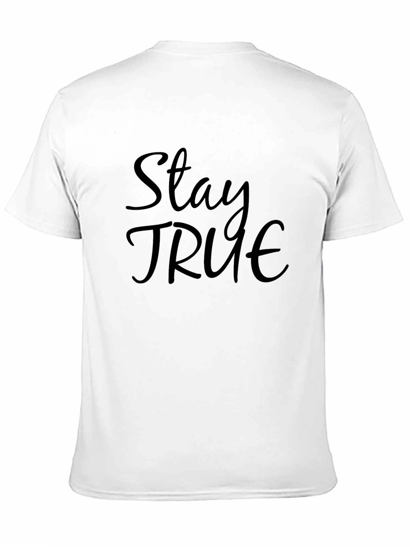 Black Stay True Black Graphic Tee - Stylish Men's T-Shirt view 11