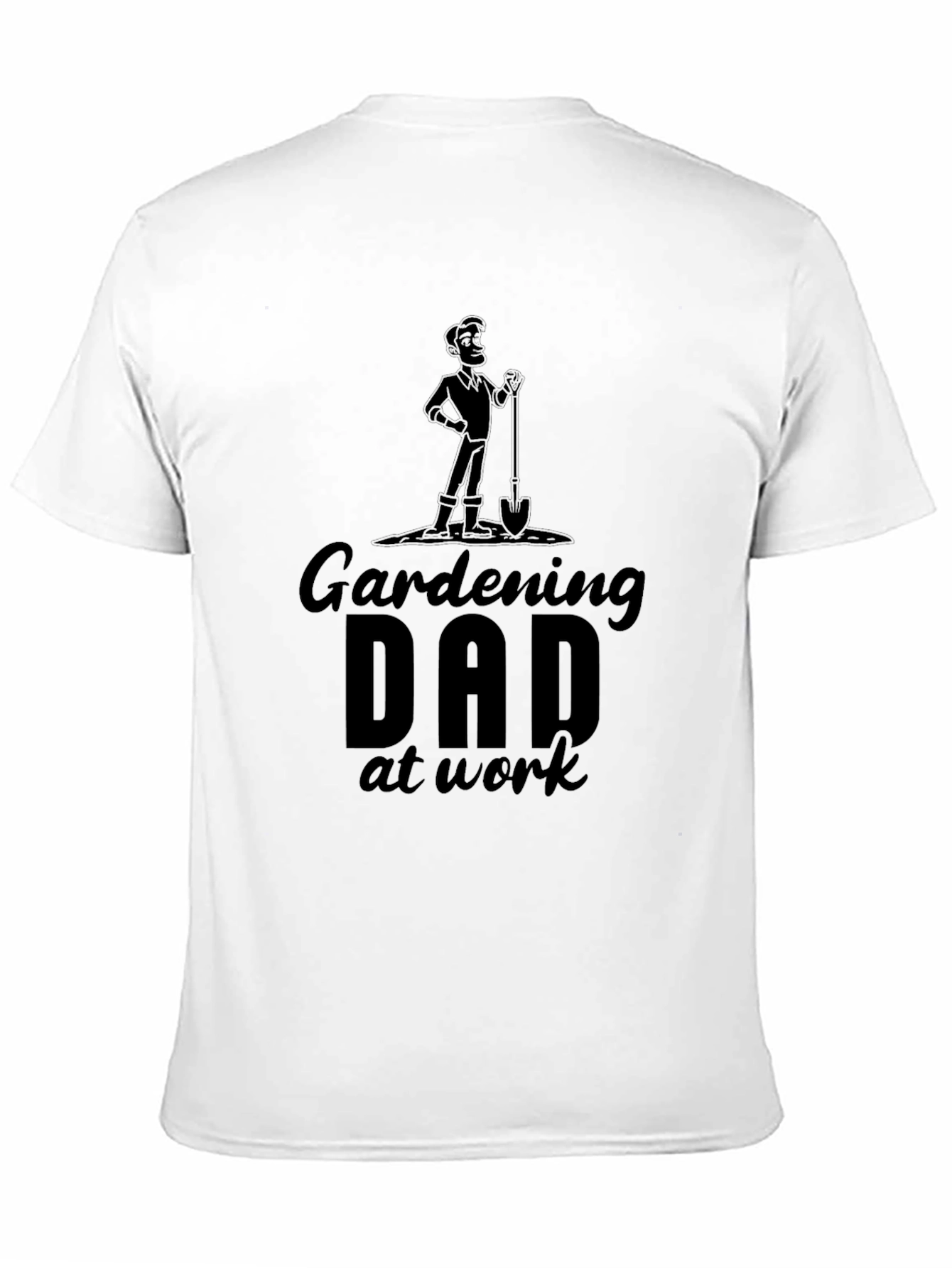 Black Gardening Dad T-Shirt - Black Graphic Tee view 11