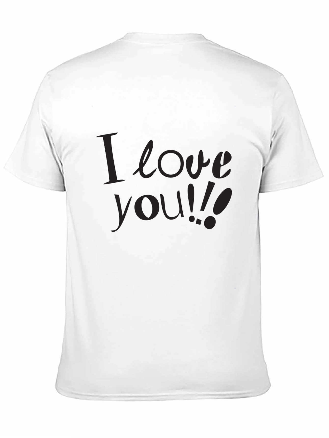 Black I Love You Black T-Shirt - Soft & Stylish view 11