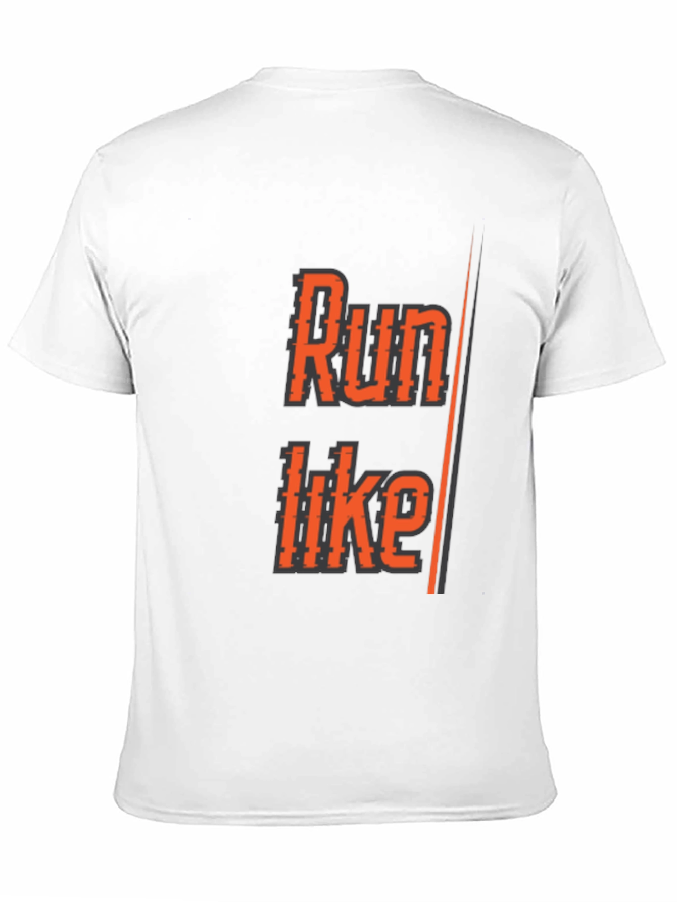 Black Run Like T-Shirt - Black Athletic Graphic Tee view 11