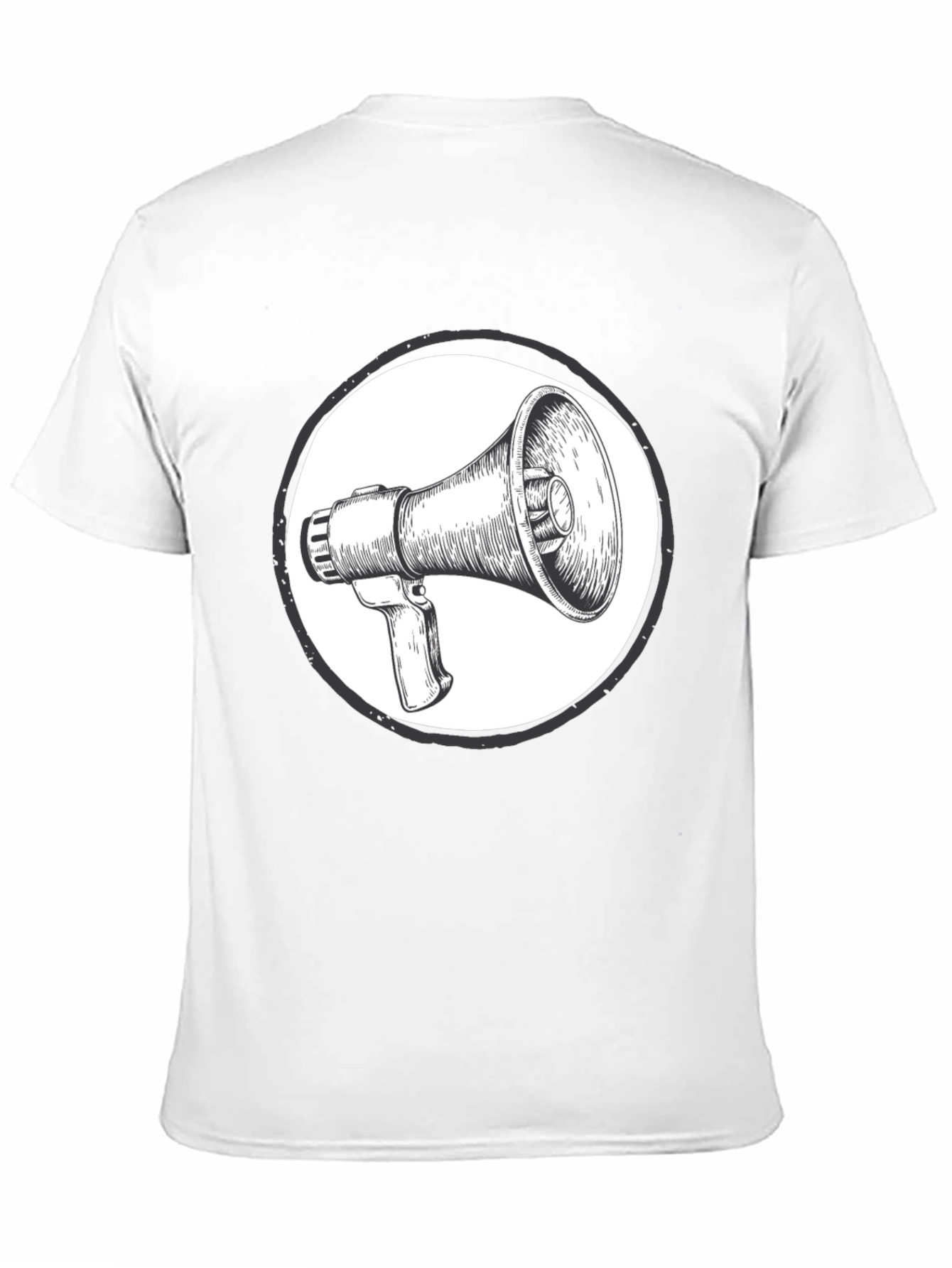 Black Megaphone Graphic Tee - Speak Up! view 11